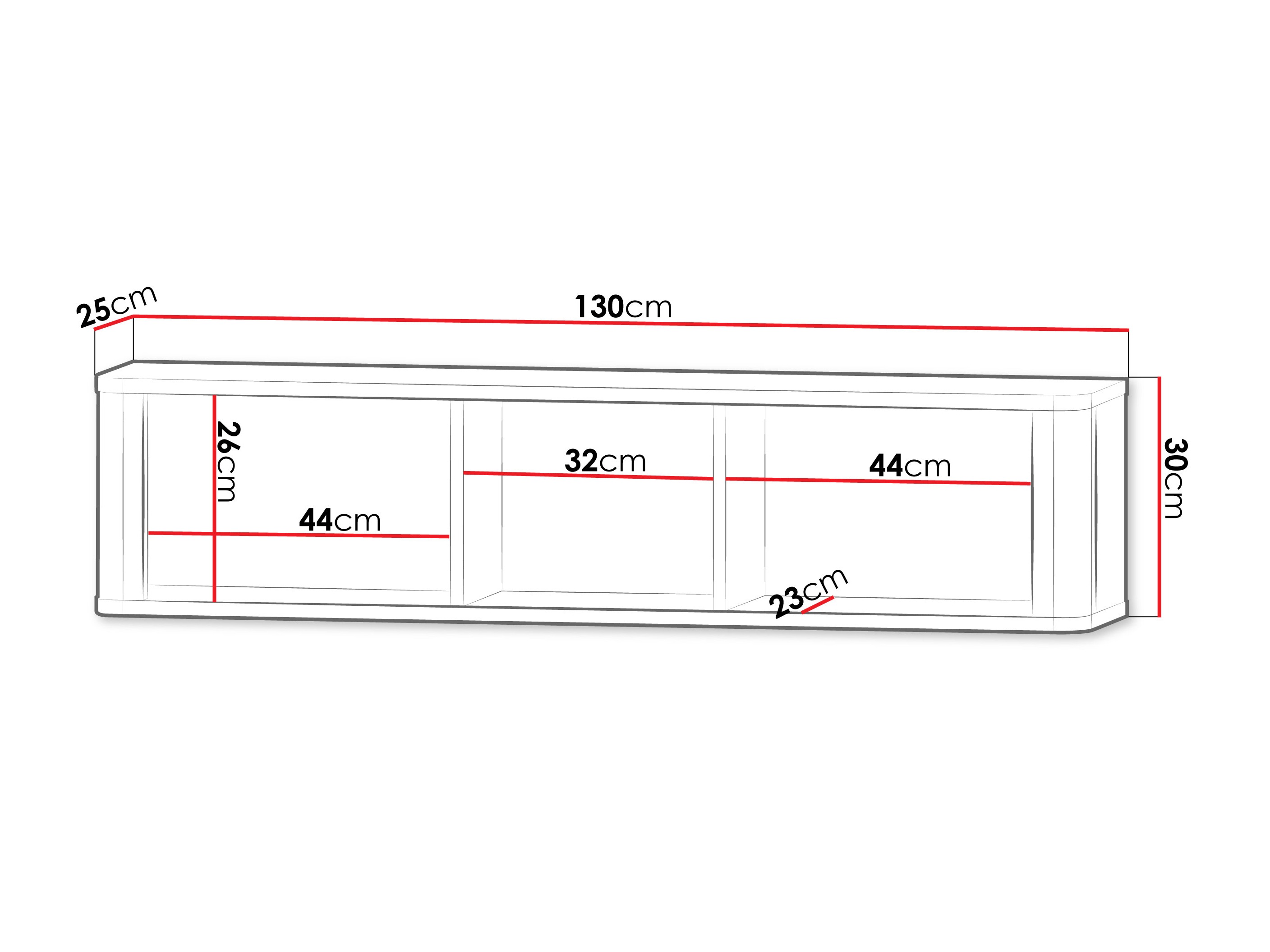 Wandplank Lufela 119 (Kasjmier + Notenhout)