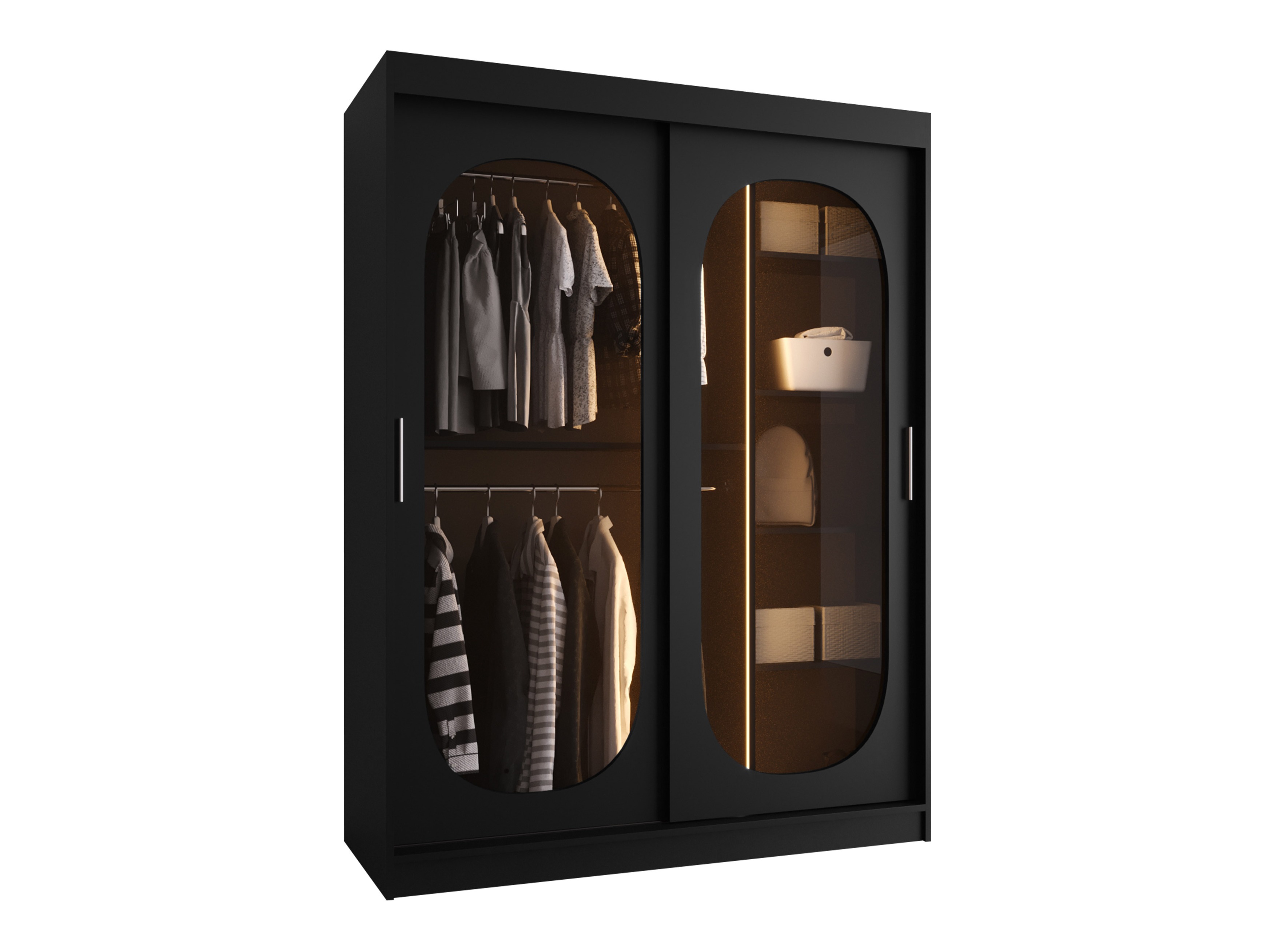 Kledingkast Hartford 519 (Zwart)