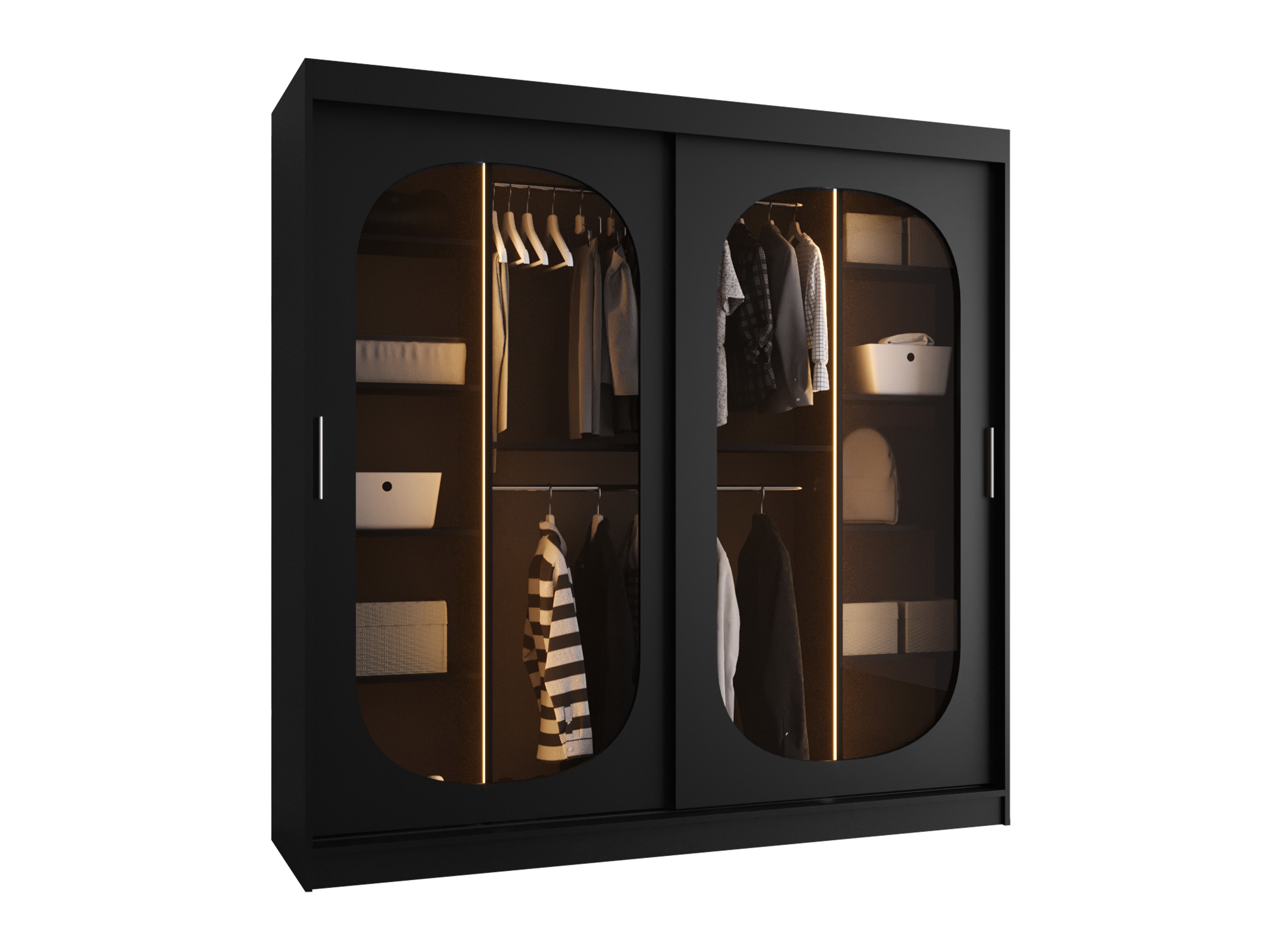 Kledingkast Hartford 521 (Zwart)