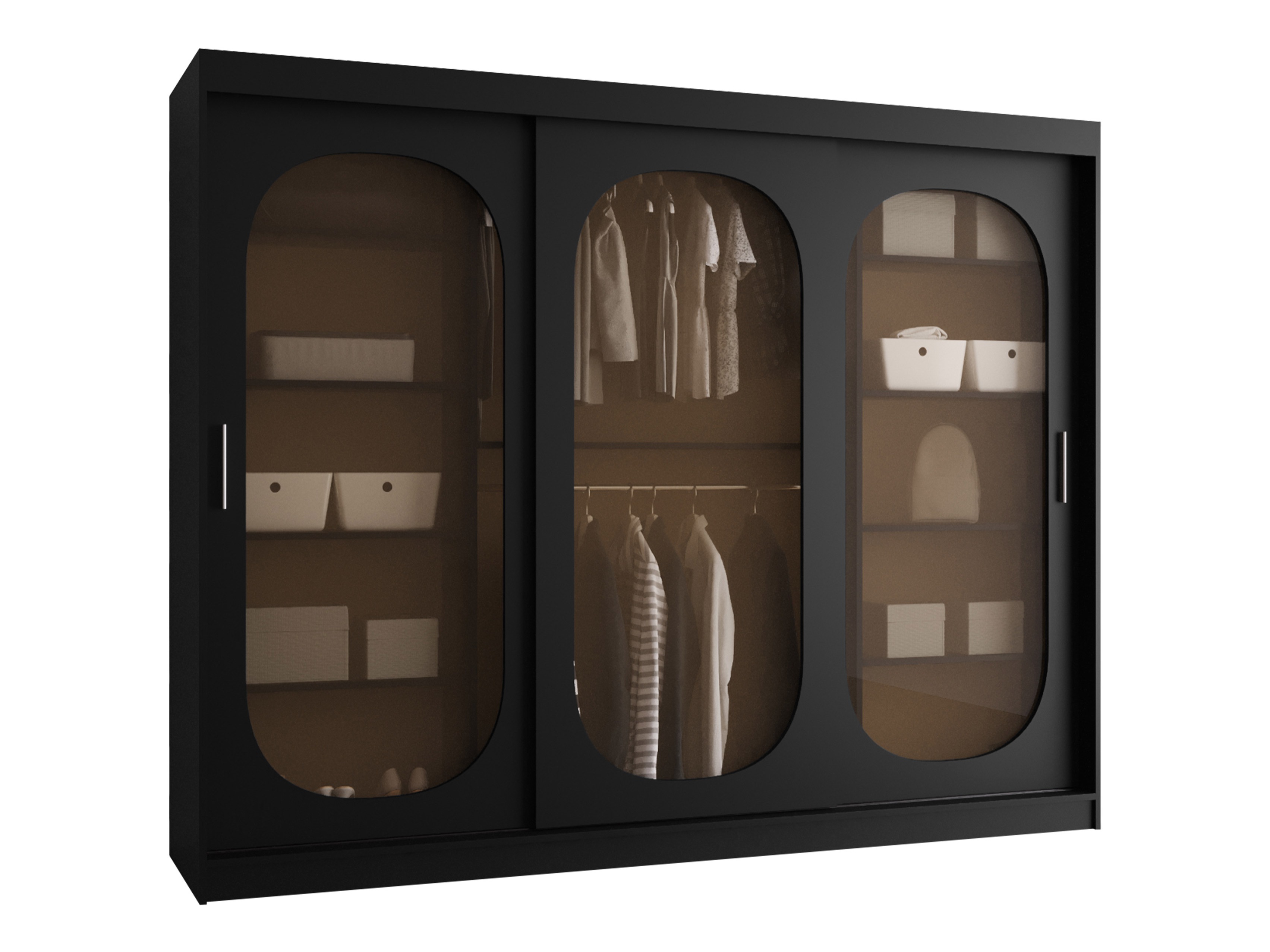 Kledingkast Hartford 522 (Zwart)