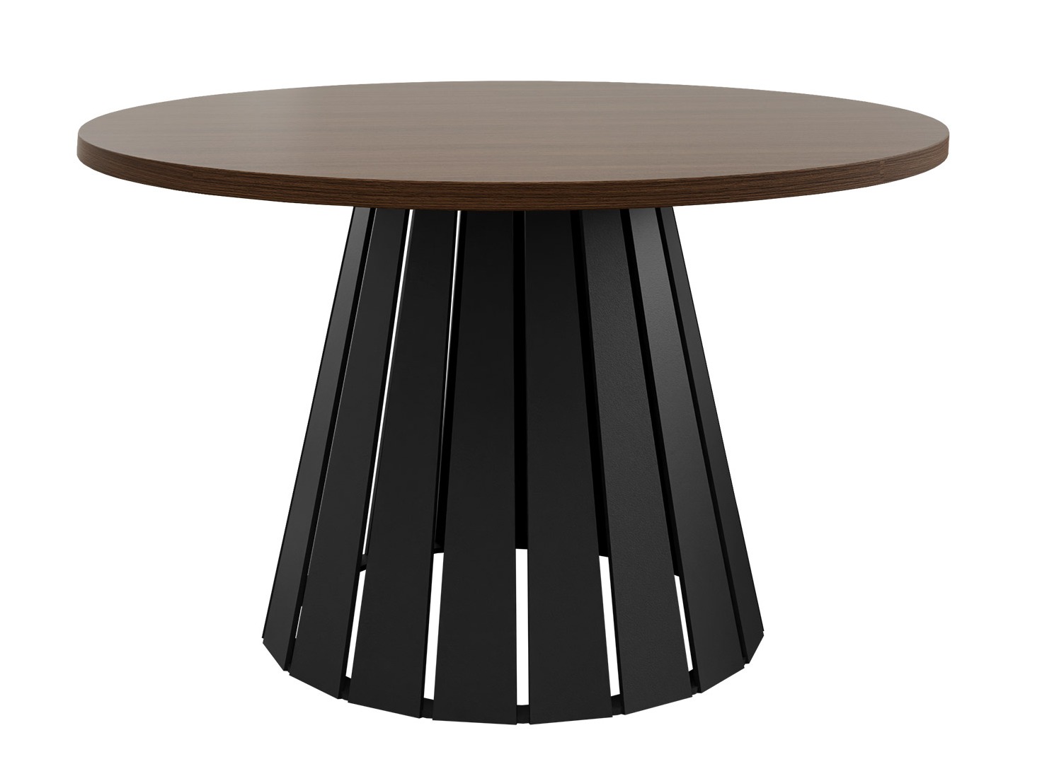 Salontafel Oswego 134 (Zwart + Notenhout)