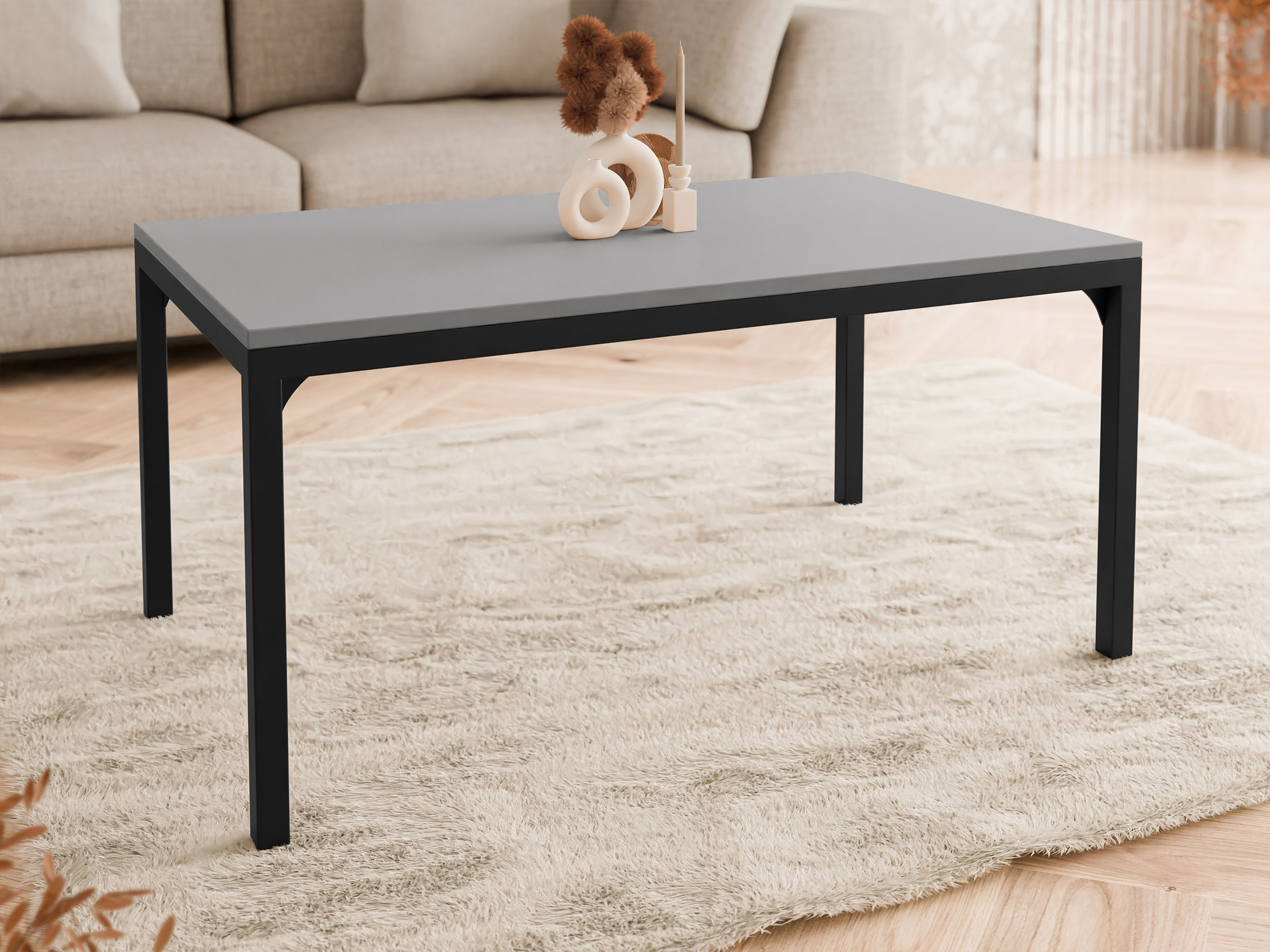 Salontafel Oswego 138 (Grafiet + Zwart)