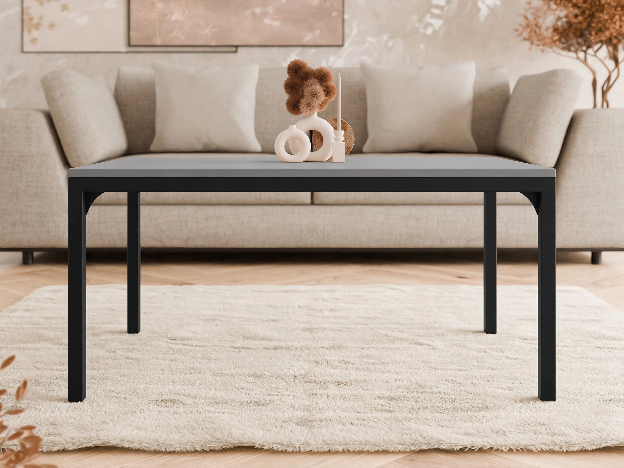 Salontafel Oswego 138 (Grafiet + Zwart)