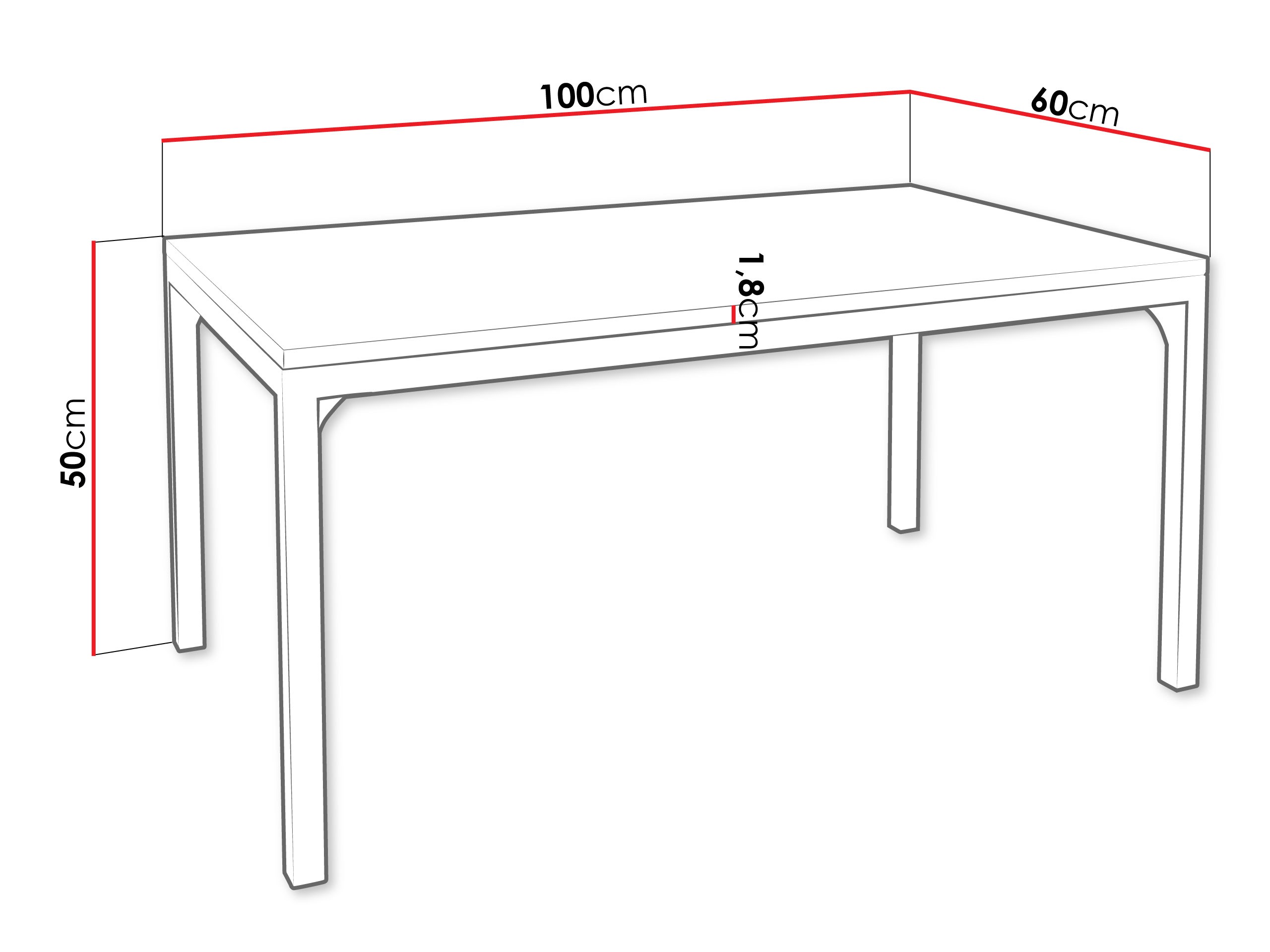 Salontafel Oswego 138 (Grafiet + Zwart)