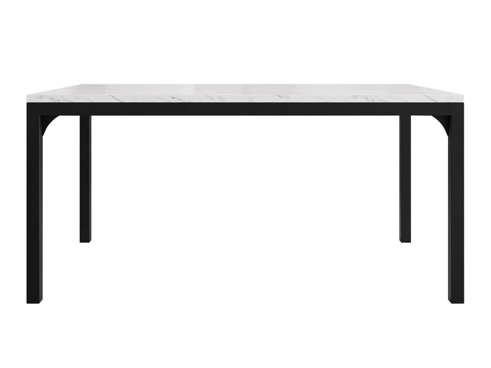Salontafel Oswego 138 (Wit marmer + Zwart)