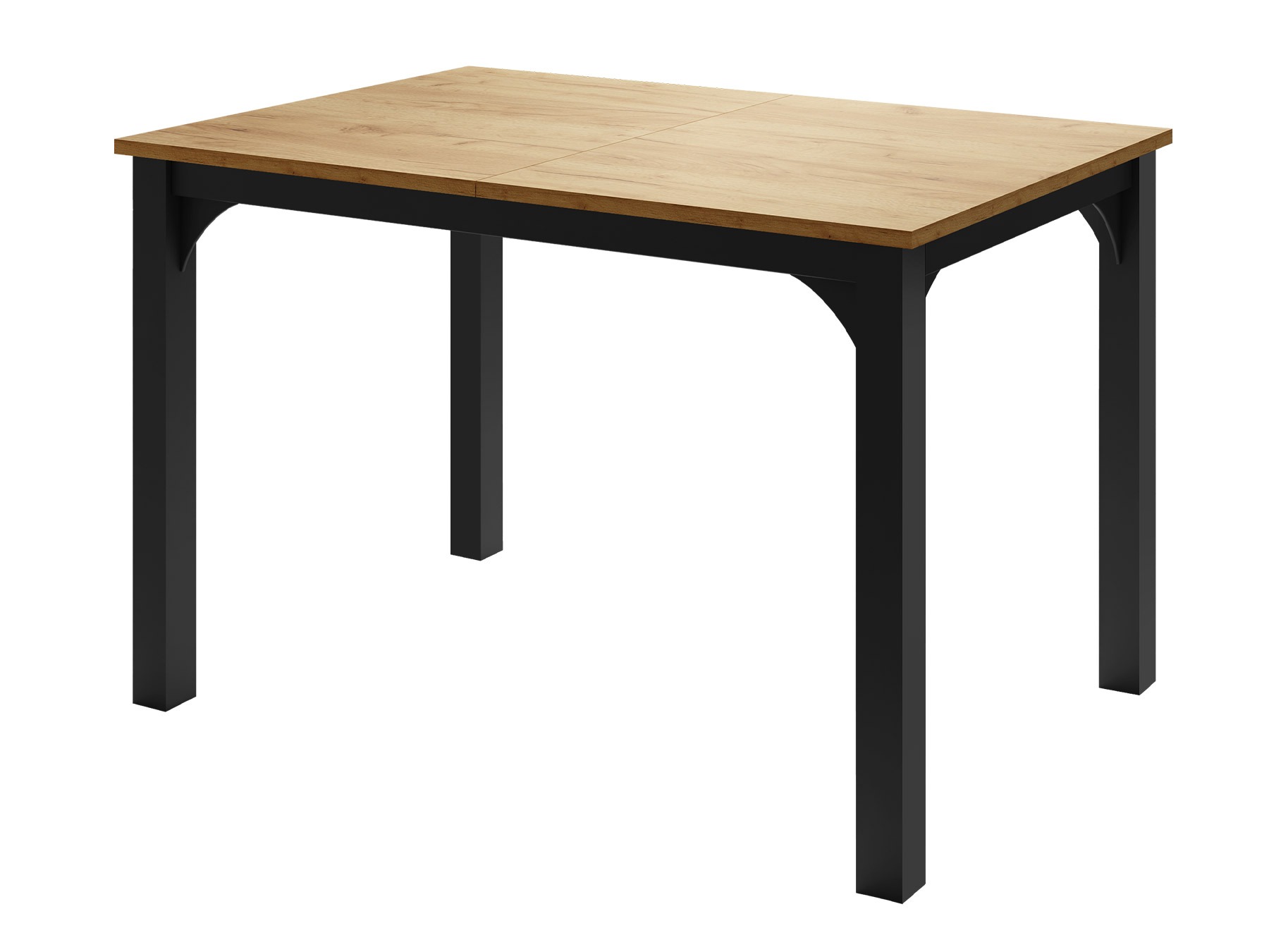 Tafel Oswego 135 (Ambachtelijke gouden eik + Zwart)