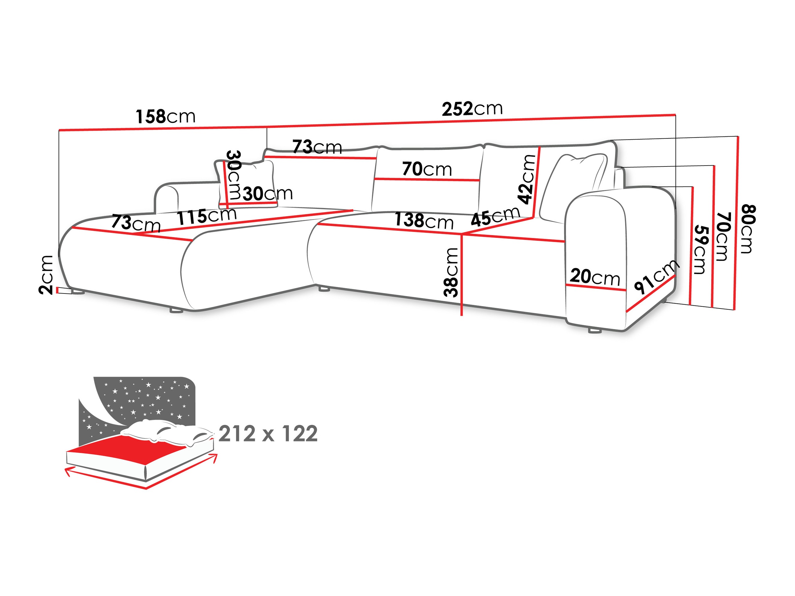Hoekbank Comfivo 449 (Taro 01)