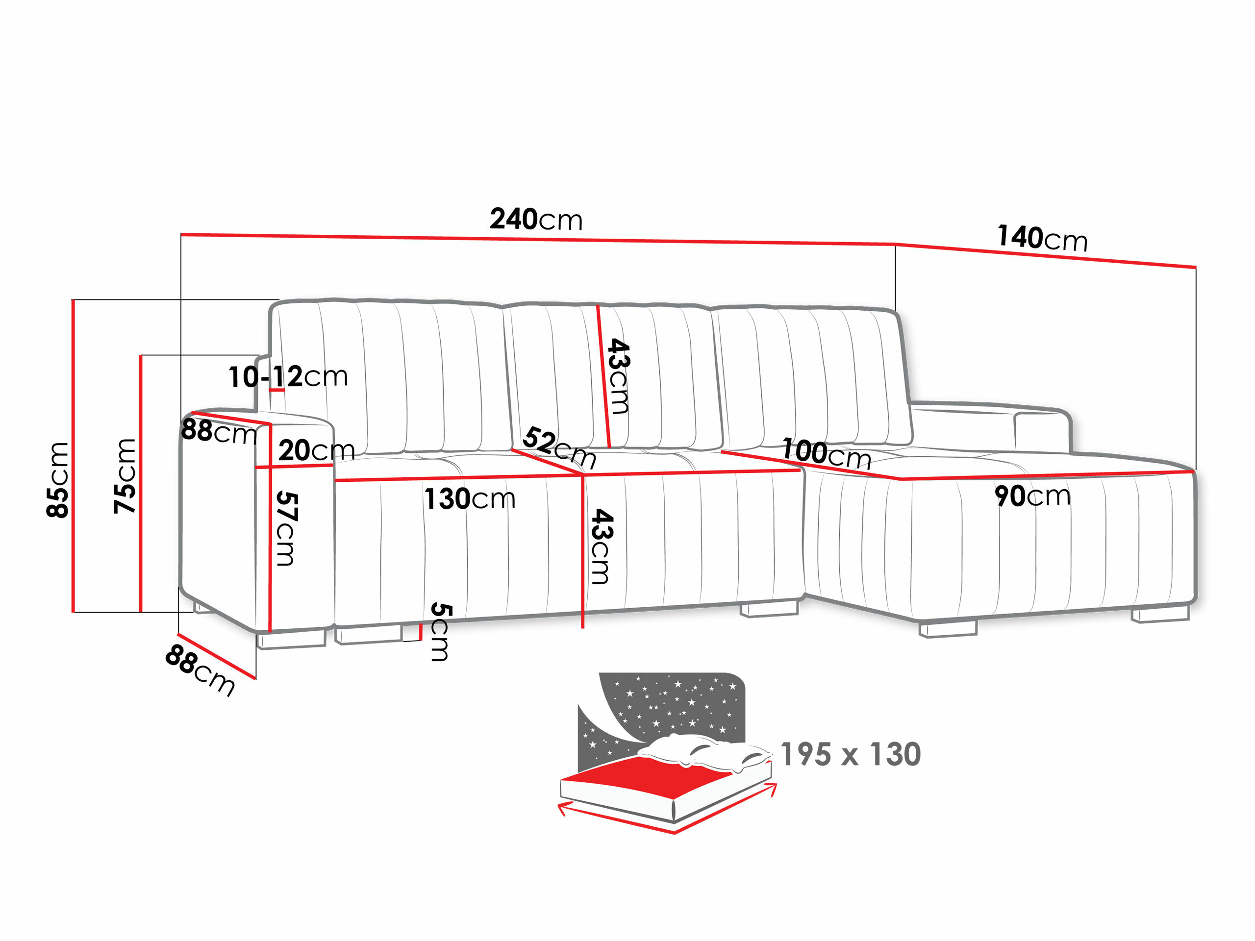 Hoekbank Columbus 154 (Manila 31)