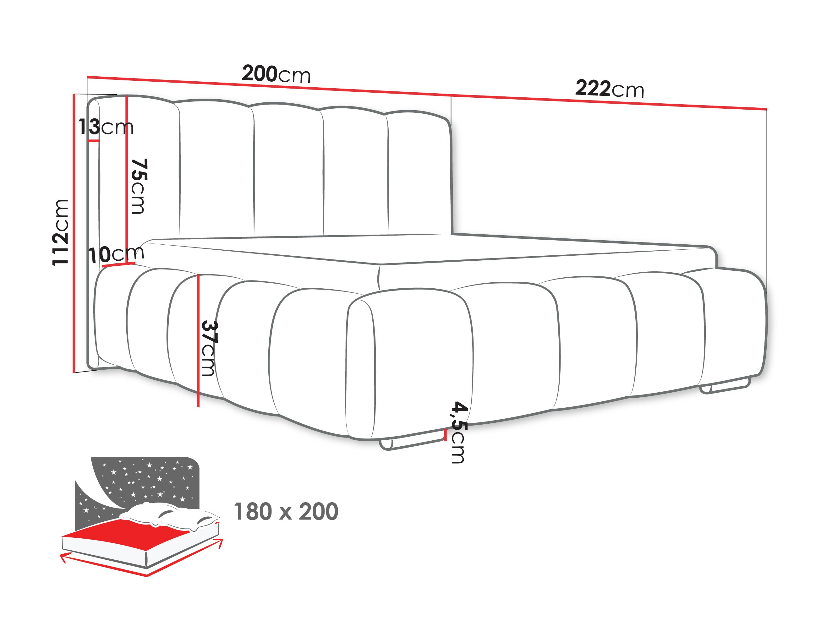 Bed TrendyNest 106 (Abriamo 11)