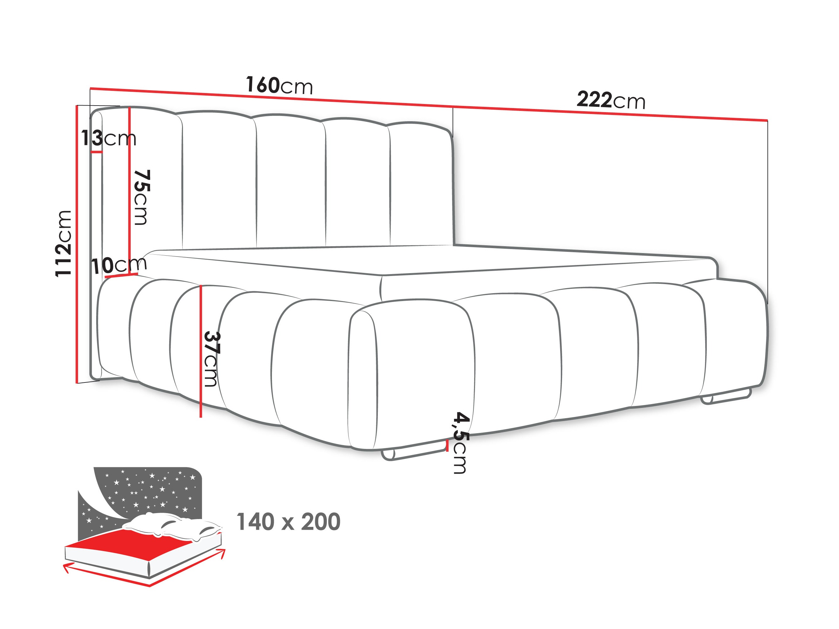 Bed TrendyNest 106 (Abriamo 14)
