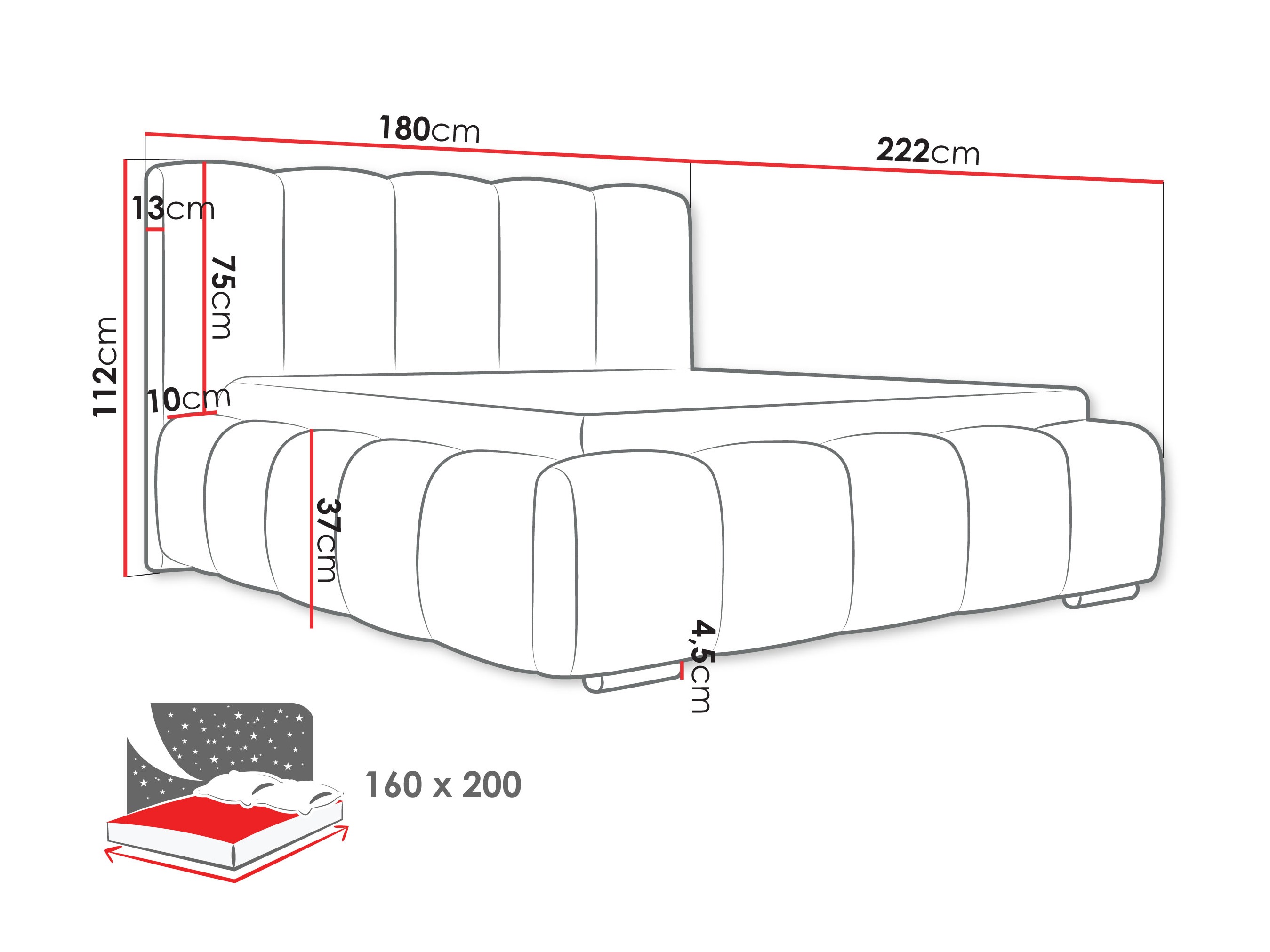 Bed TrendyNest 106 (Abriamo 7)