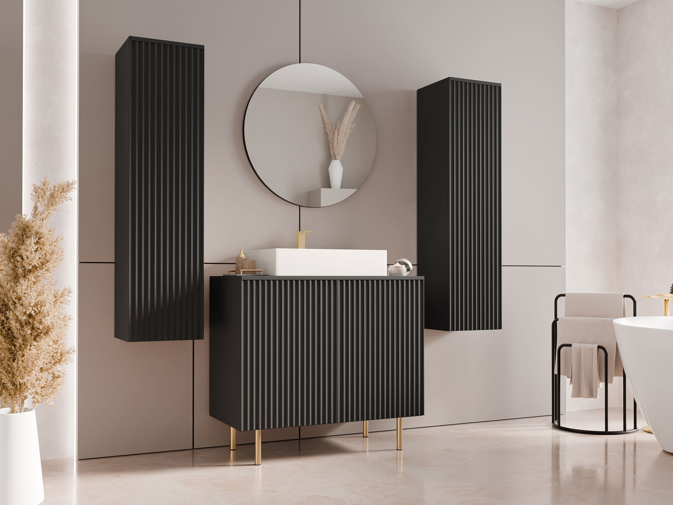 Badkamerset Virdomi 112 (Zwart)