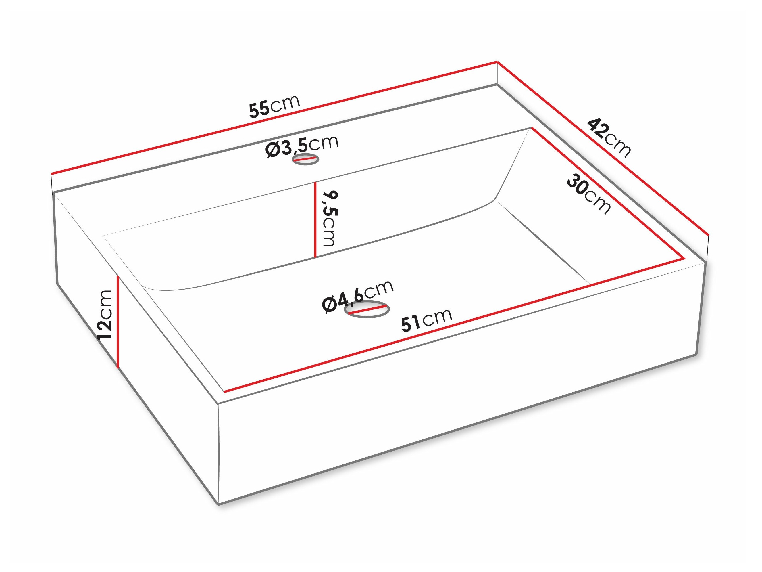 Badkamerset Virdomi 110 (Zwart)