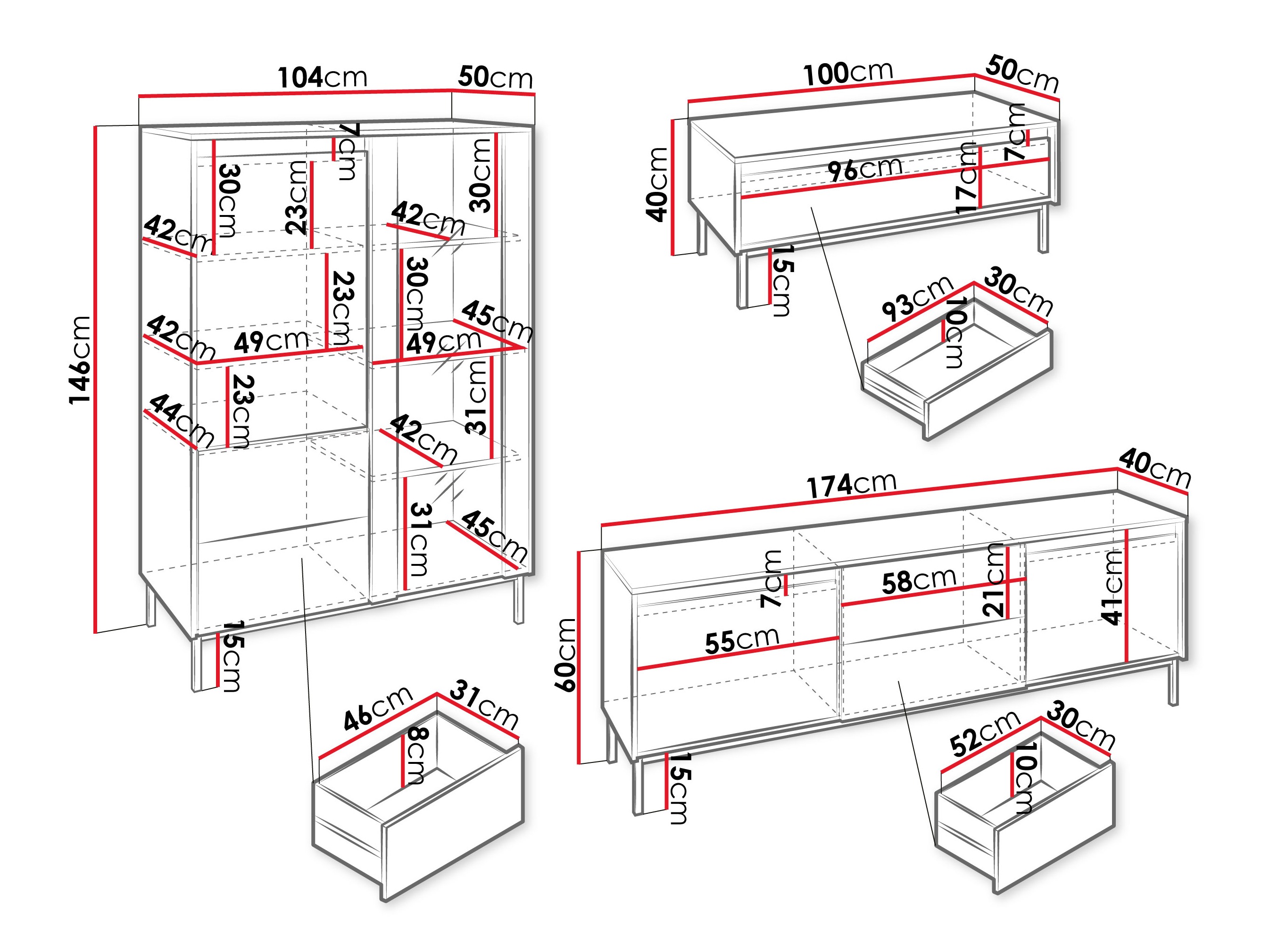 Woonkamerset Comfivo Delruva 111 (Kasjmier)