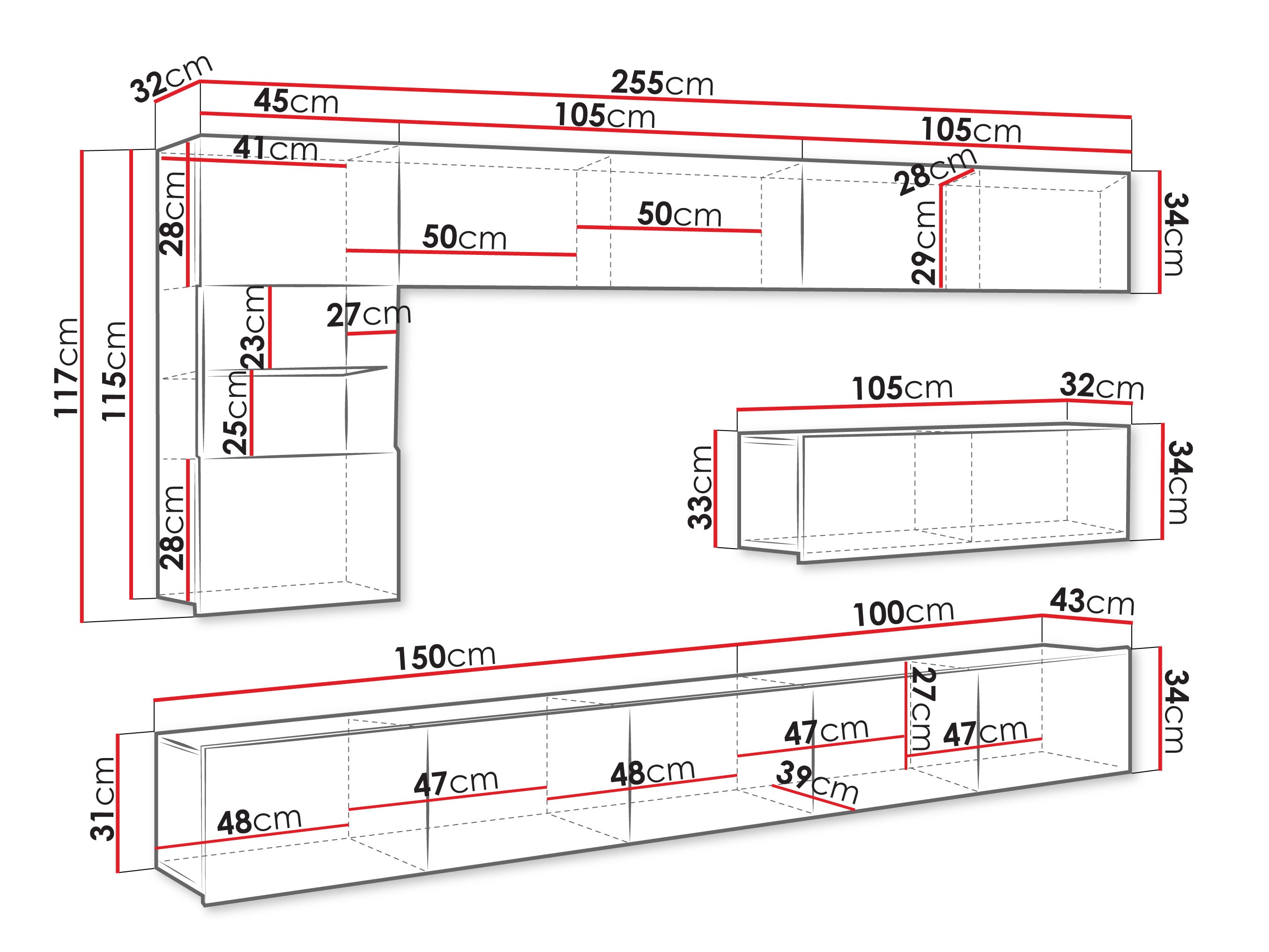 Woonkamerset Tivdalu 108 (Kasjmier)