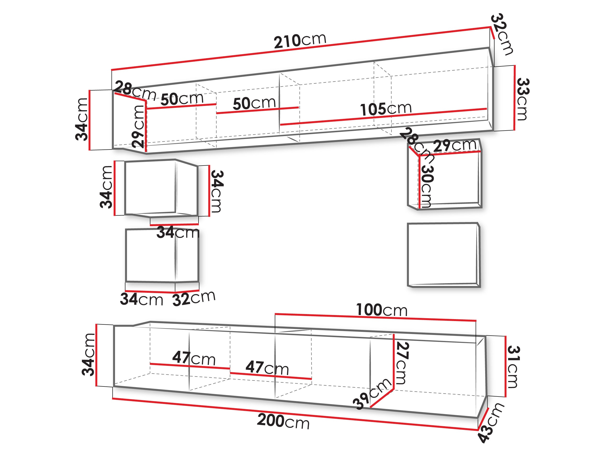 Woonkamerset Tivdalu 134 (Kasjmier)