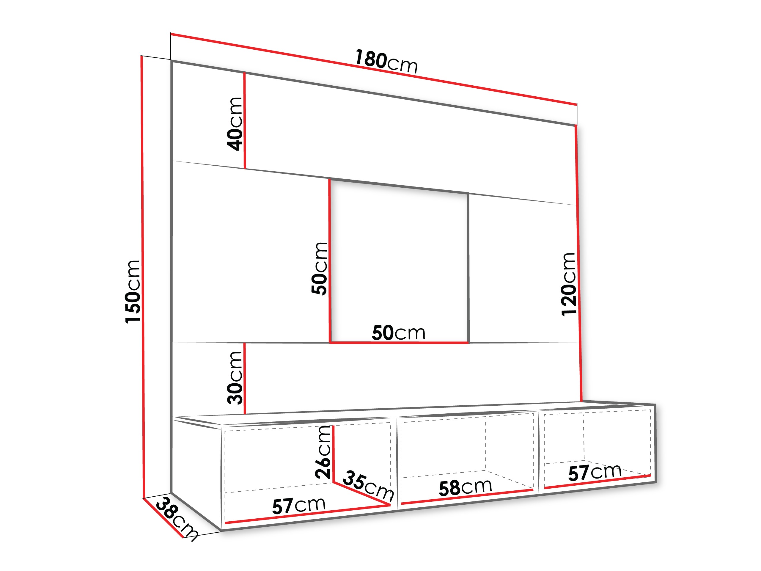 Woonkamerset Comfivo Salix (Beige + Eiken)