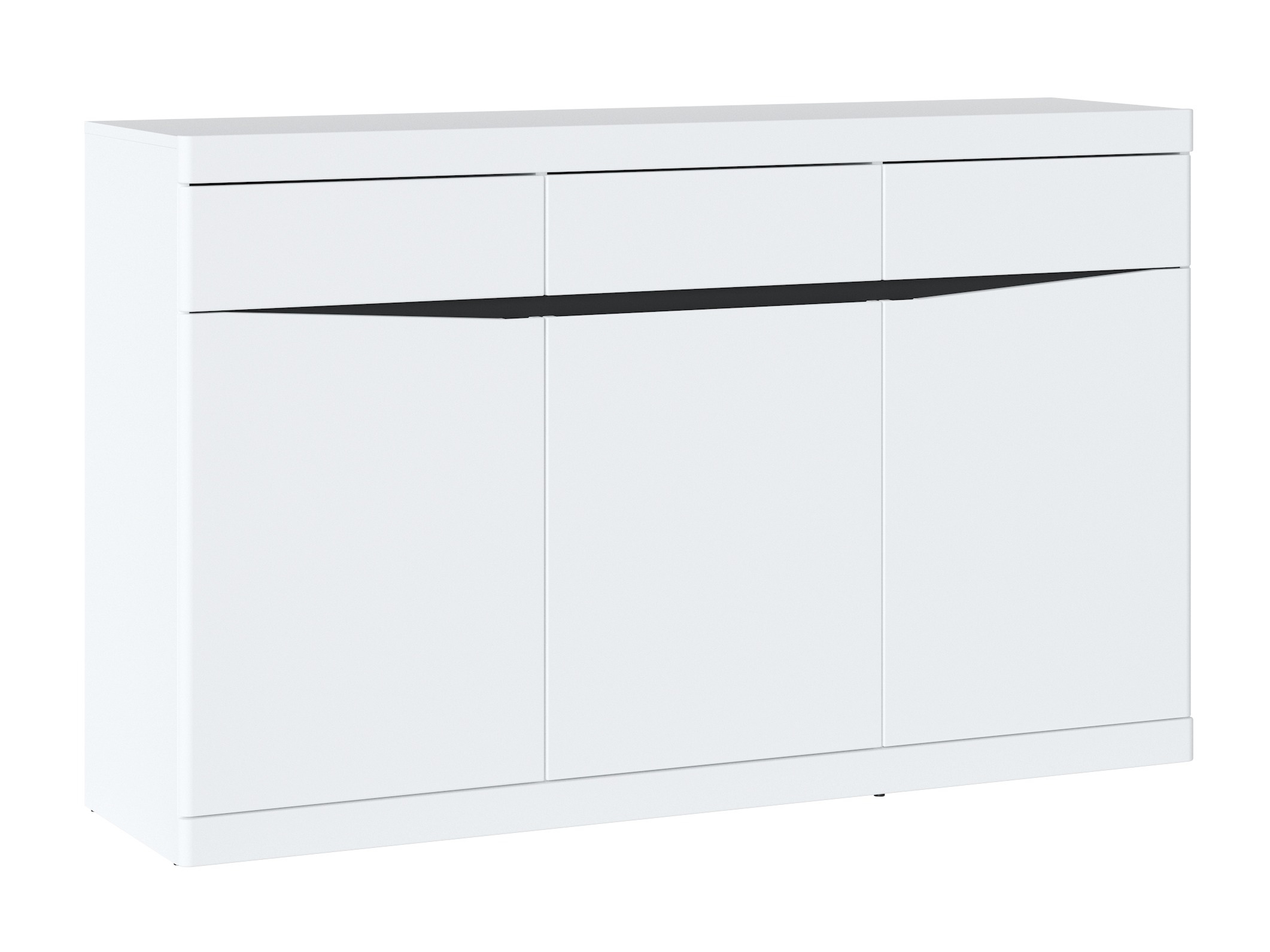 Ladekast Venlori 123 (Wit + Grafiet)