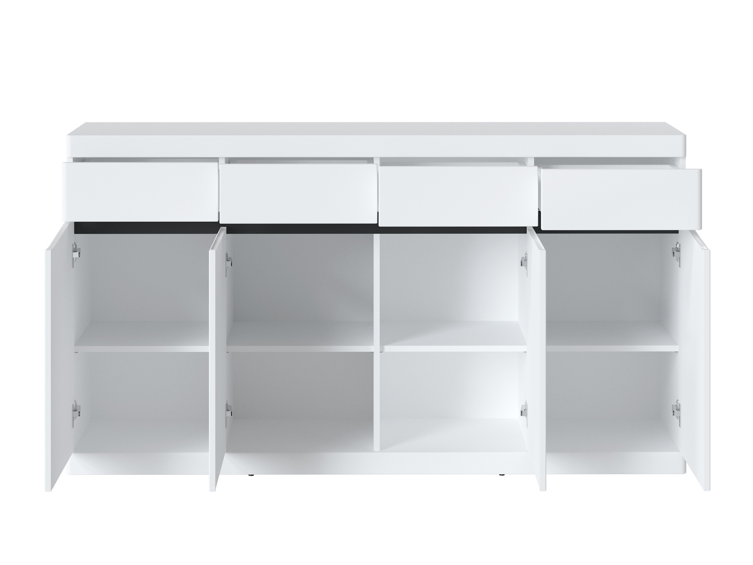 Ladekast Venlori 124 (Wit + Grafiet)