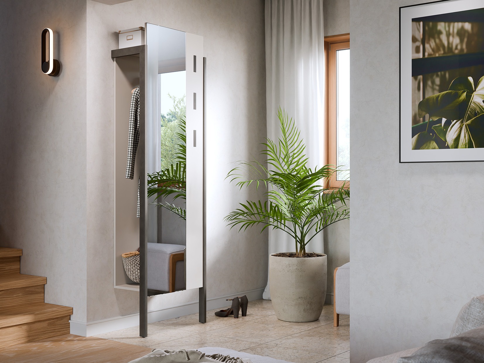 Rek Ontario 147 (Kasjmier + Matera grijs)