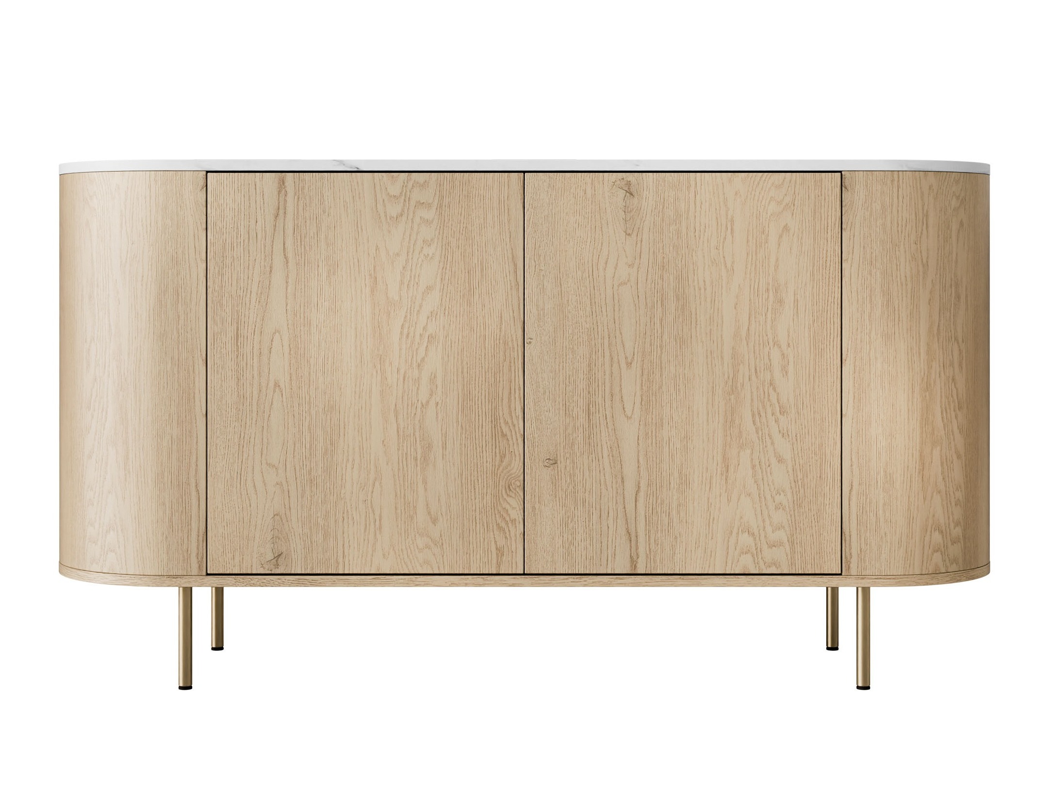 Dressoir Comfivo Livtena (Wit marmer + Gouden)