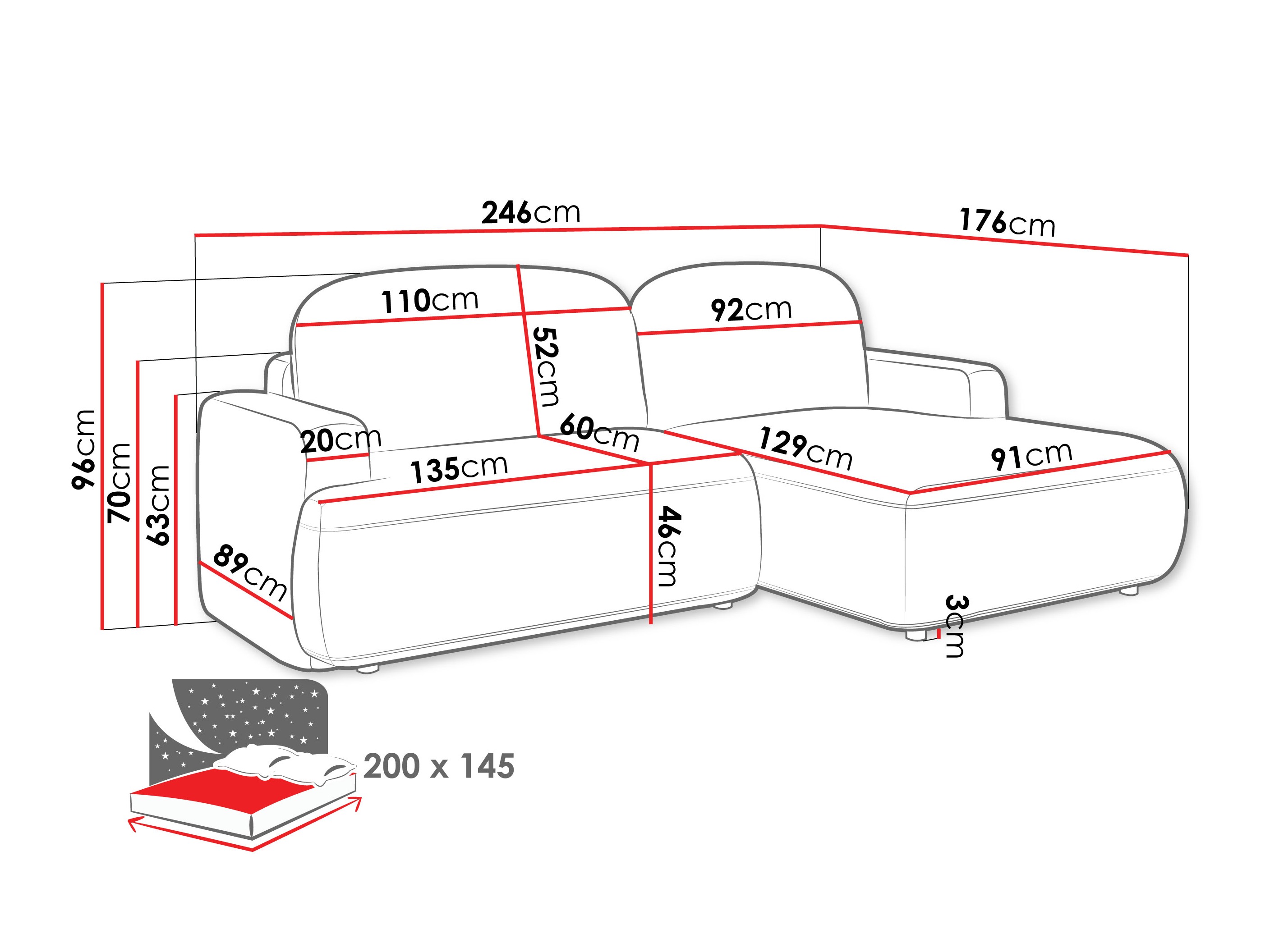 Hoekbank ComfiDream Marila (Perfect Harmony 63)
