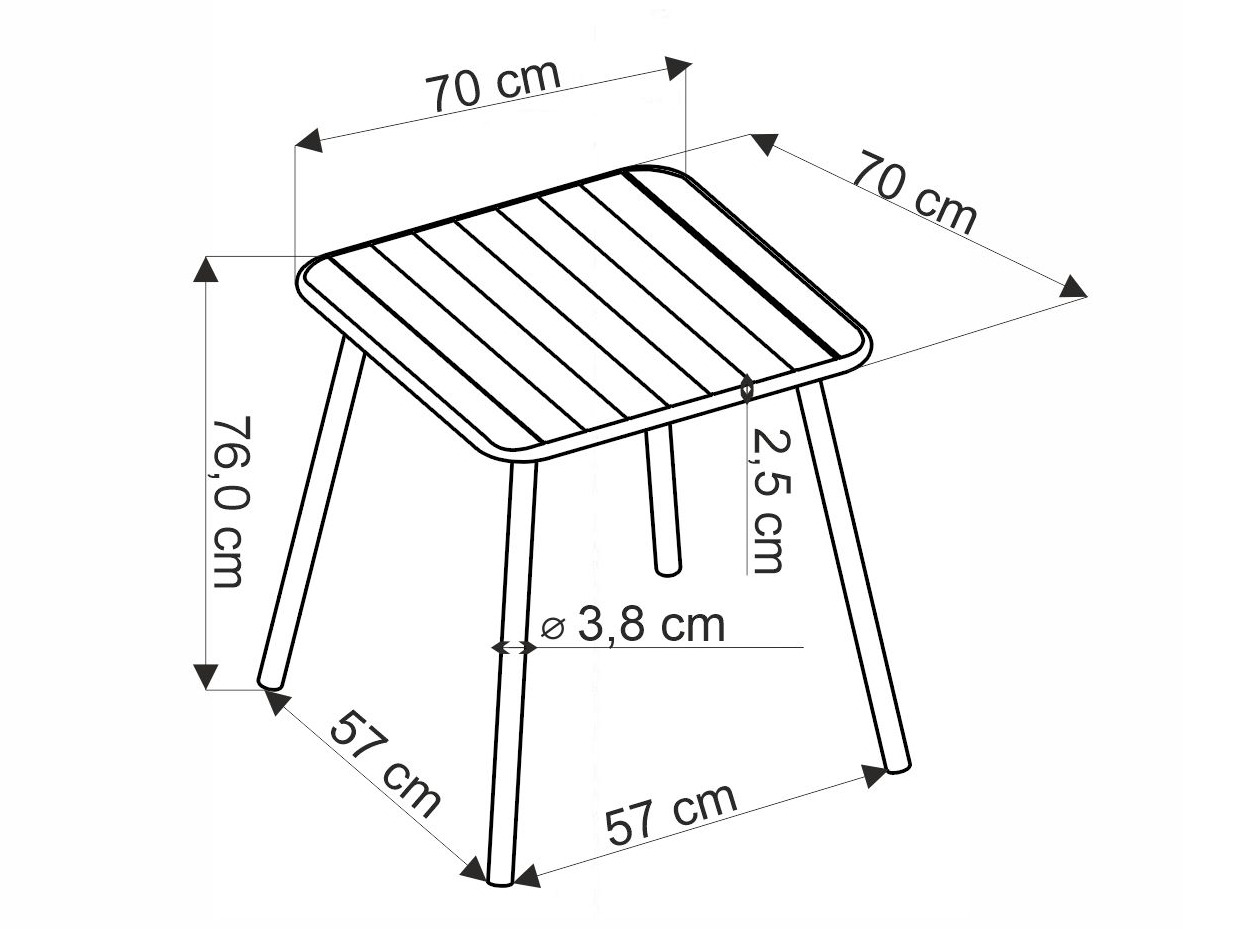 Outdoor tafel Houston 1992 (Wit)
