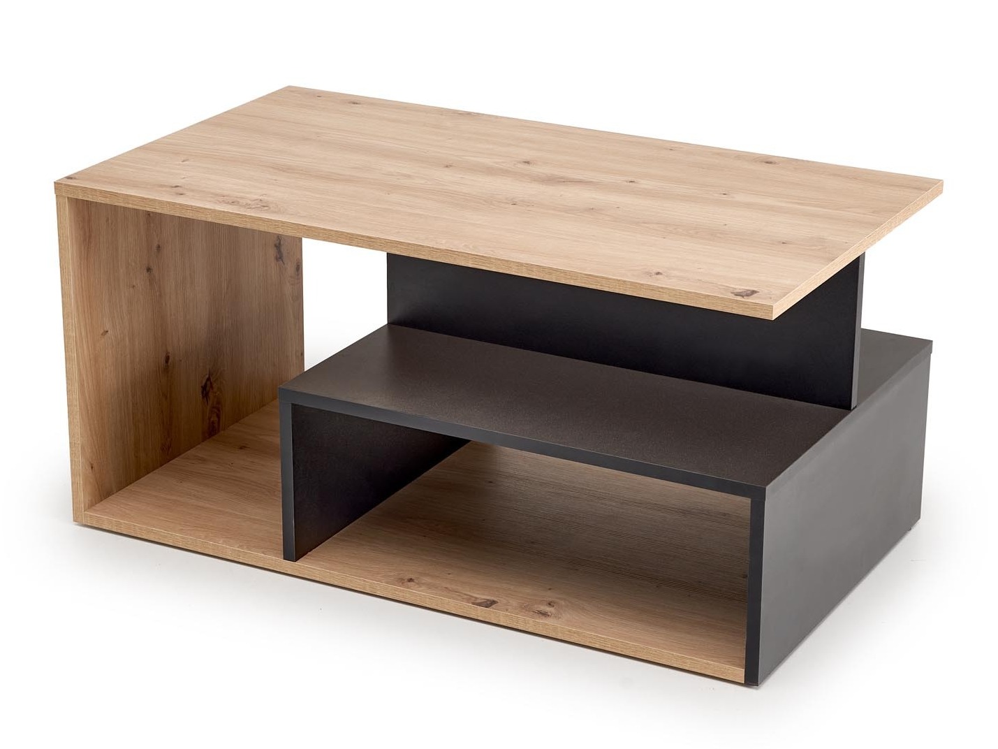 Salontafel Houston 1991 (Zwart + Artisan eiken)