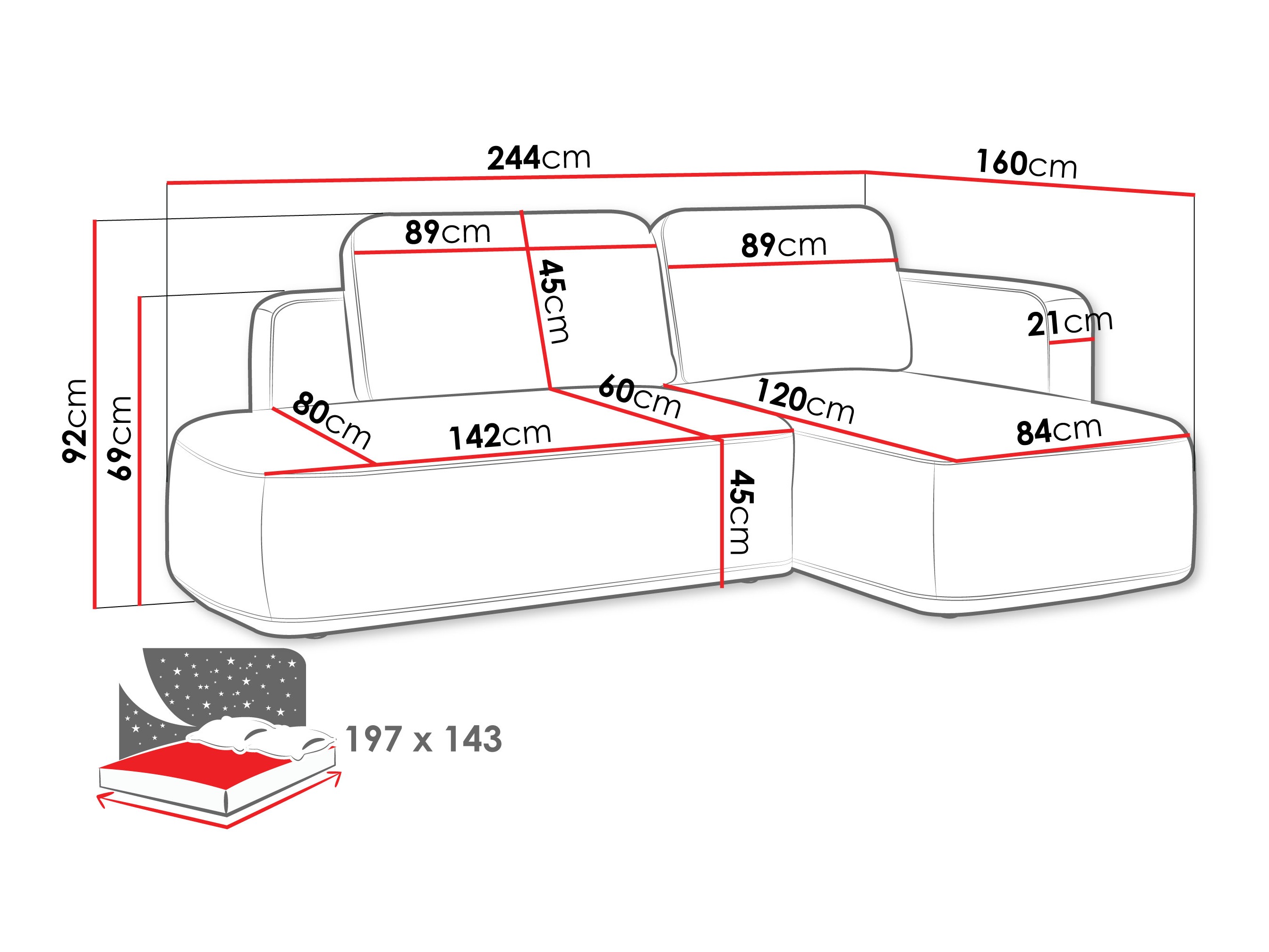 Hoekbank ComfiDream 203 (Perfect Harmony 02)