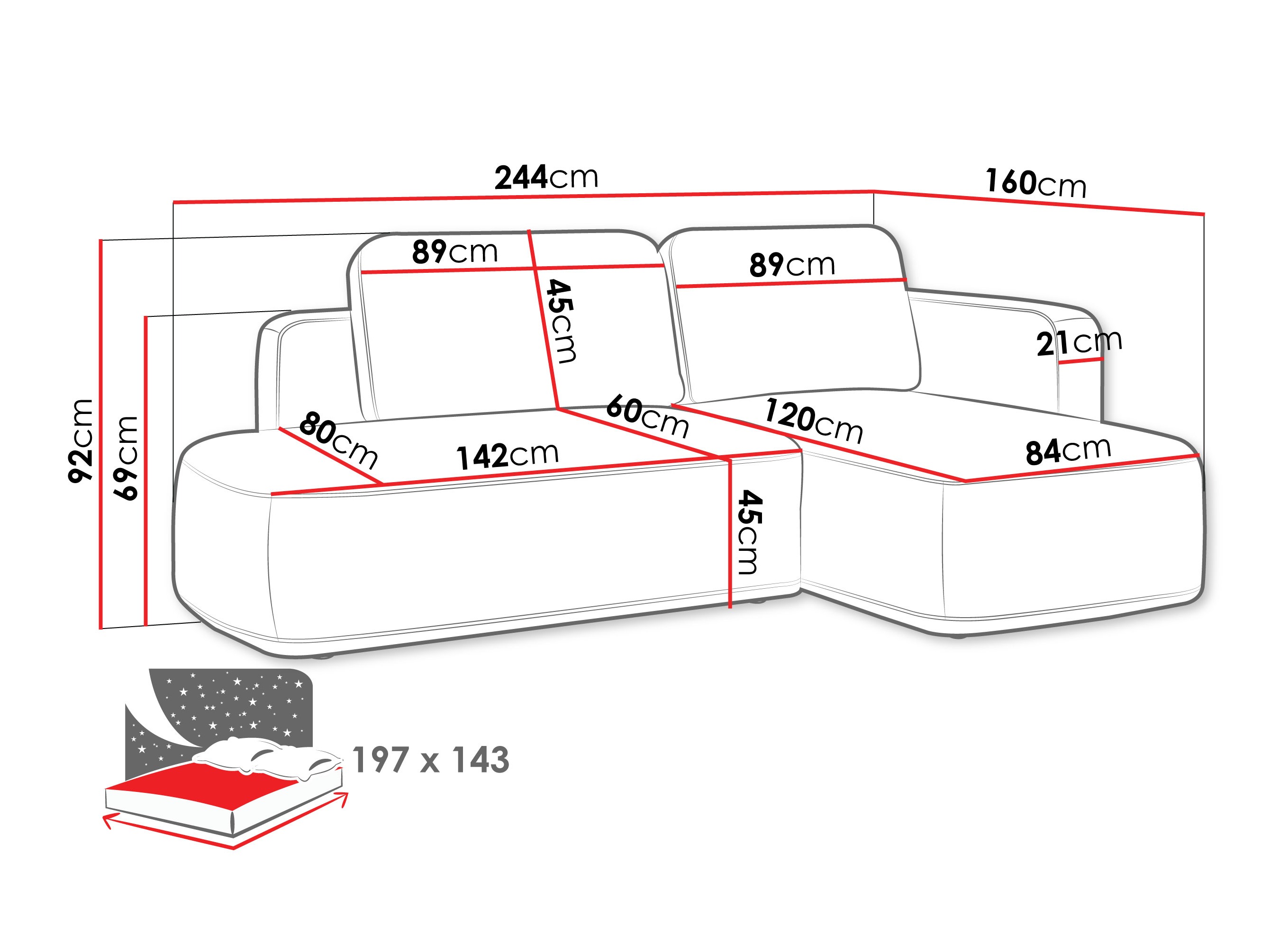 Hoekbank ComfiDream Celena (Perfect Harmony 02)