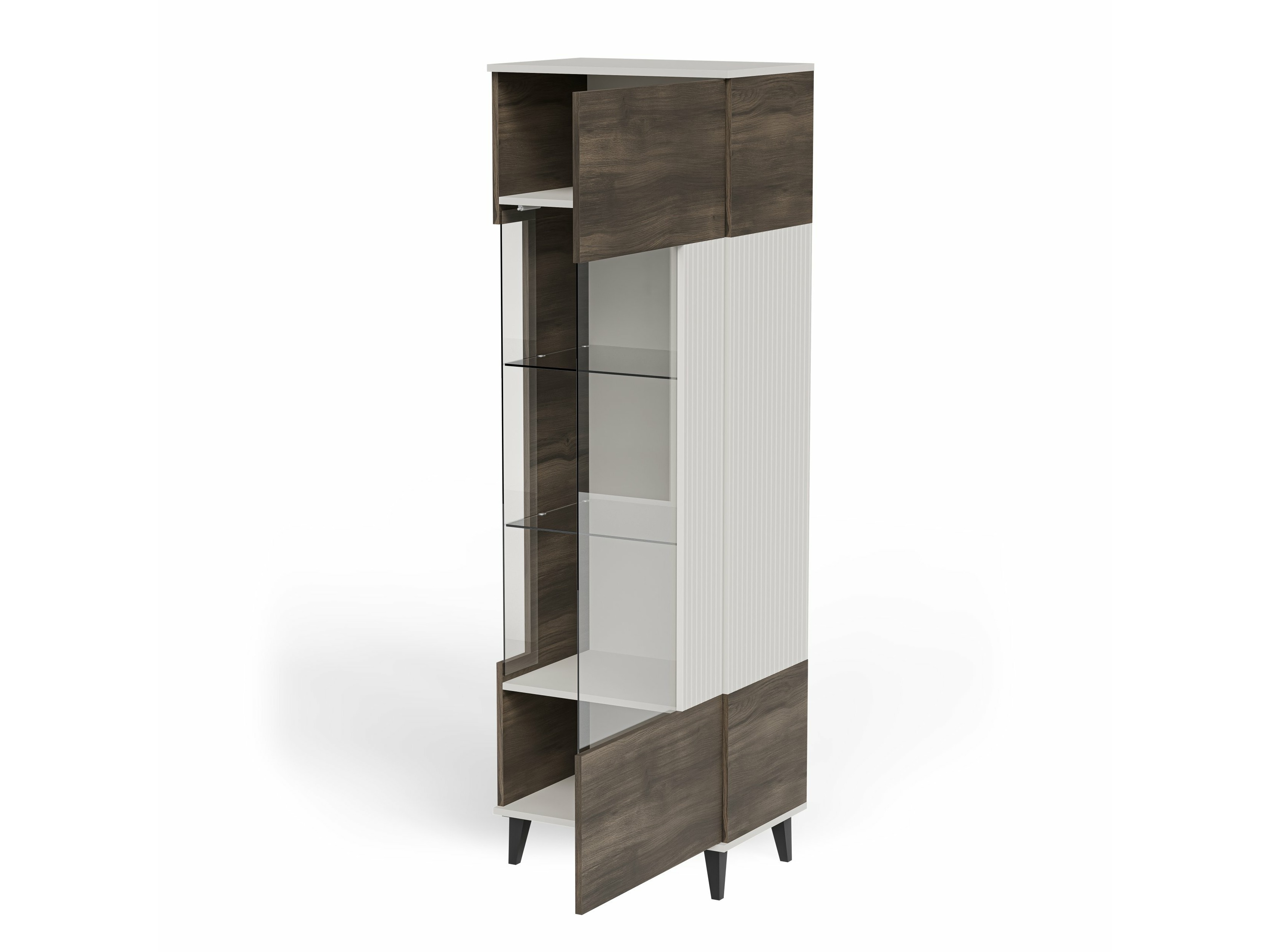 Boekenkast Luelia 112 (Notenhout + Kasjmier)