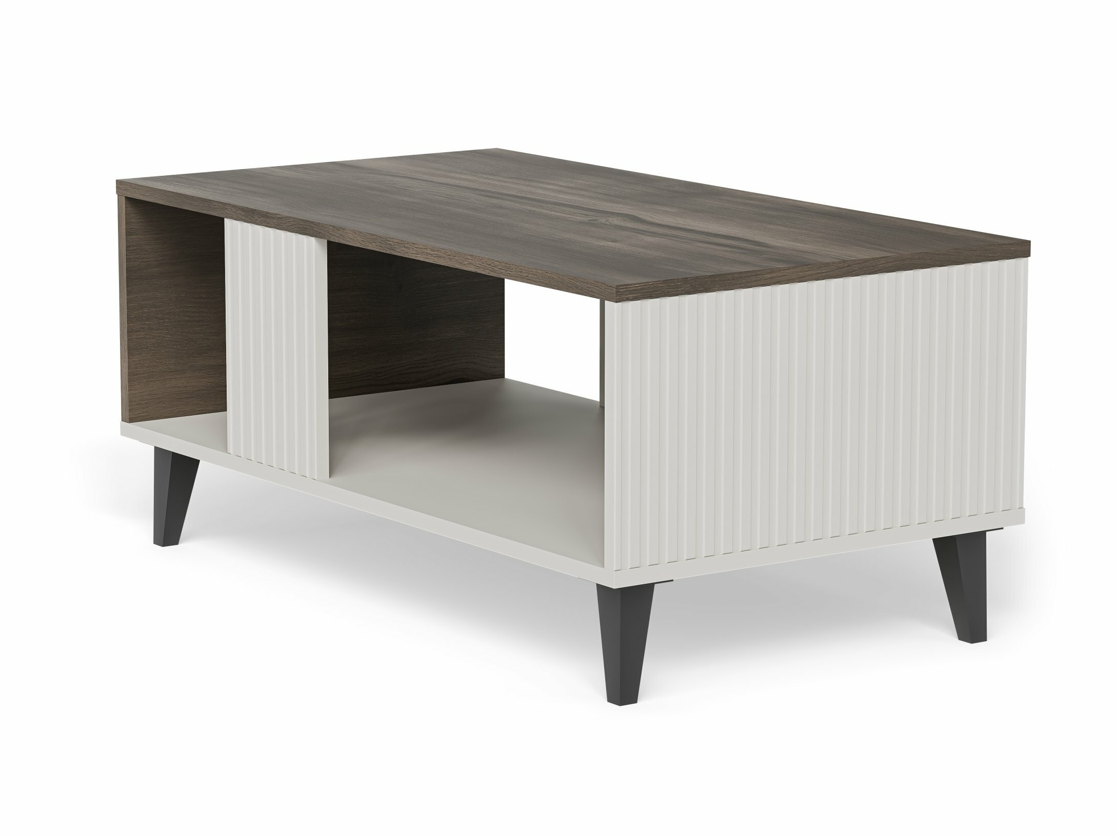 Salontafel Luelia 118 (Notenhout + Kasjmier)