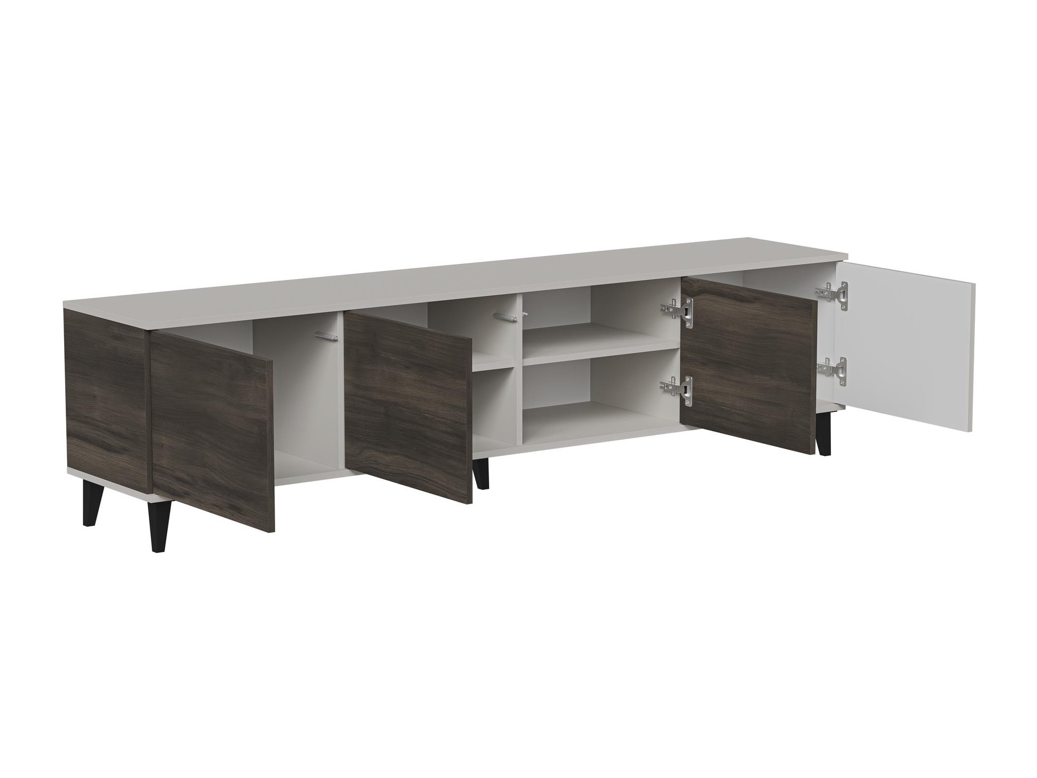 TV-meubel Luelia 114 (Notenhout + Kasjmier)