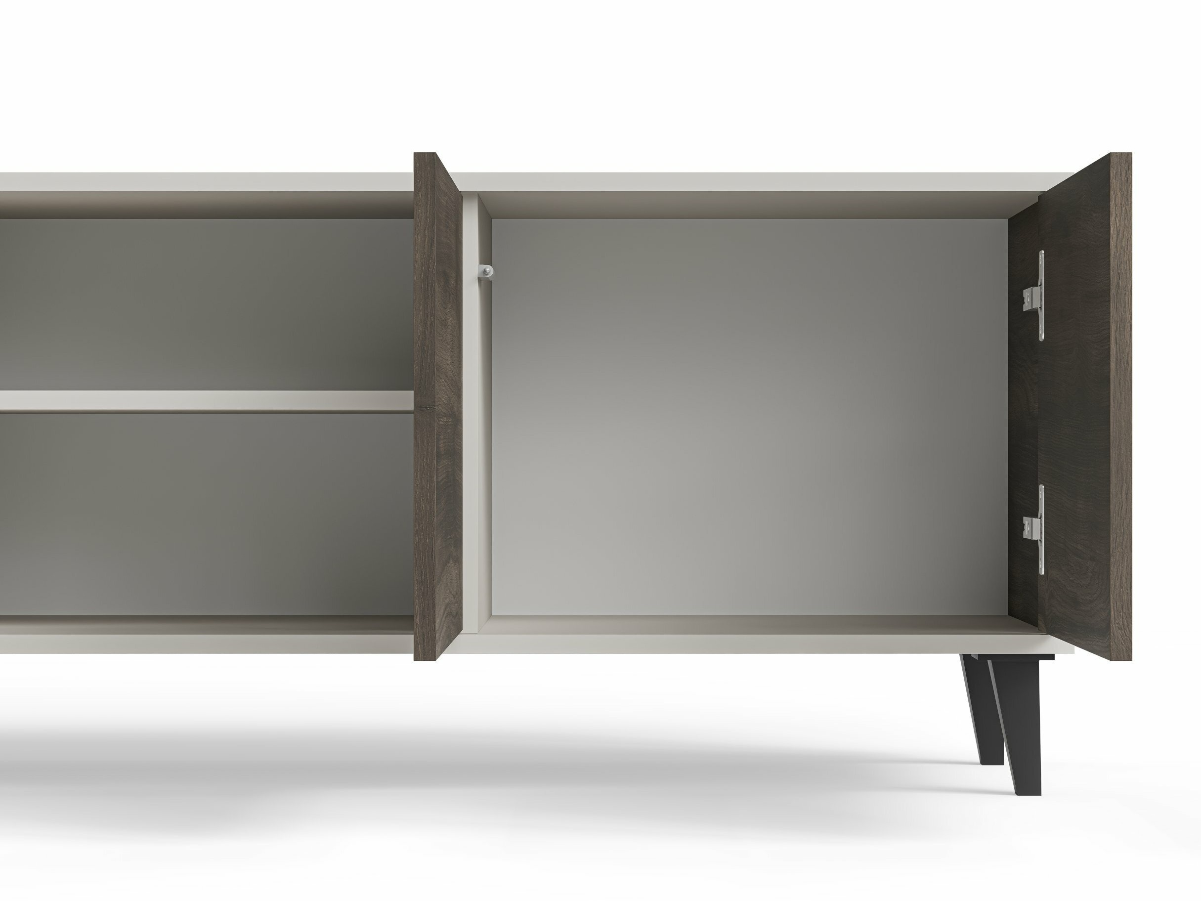 TV-meubel Luelia 114 (Notenhout + Kasjmier)