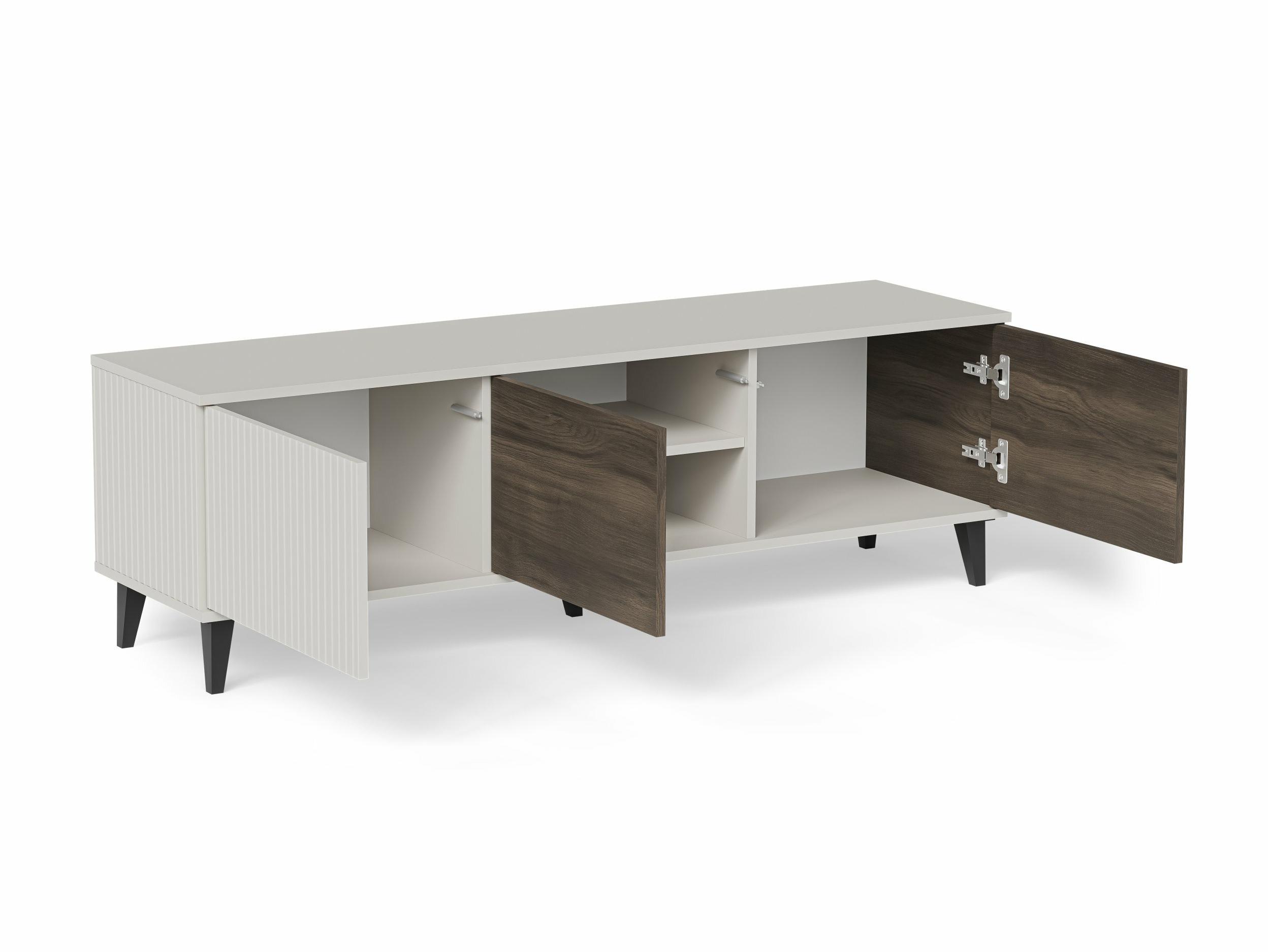 TV-meubel Luelia 116 (Notenhout + Kasjmier)