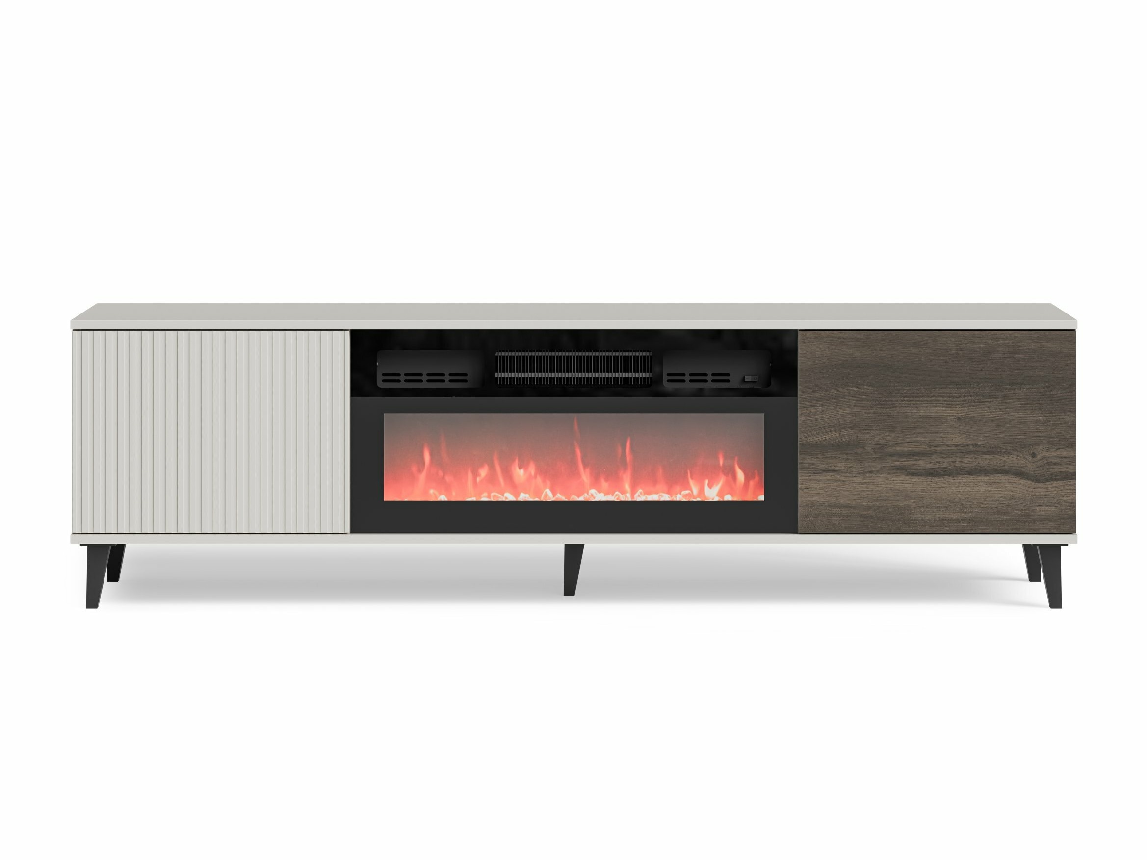 TV-meubel Luelia 121 (Notenhout + Kasjmier)