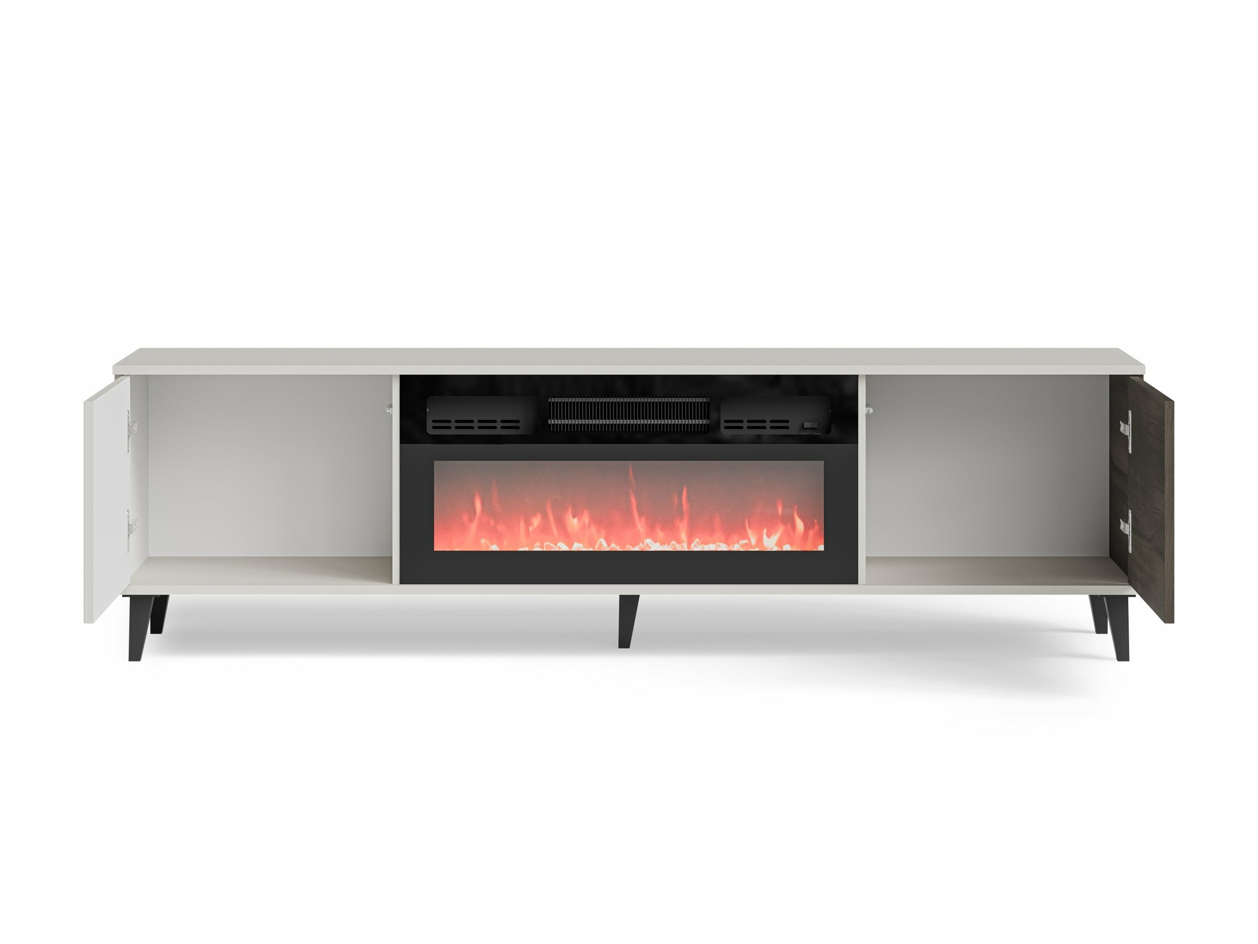 TV-meubel Luelia 121 (Notenhout + Kasjmier)