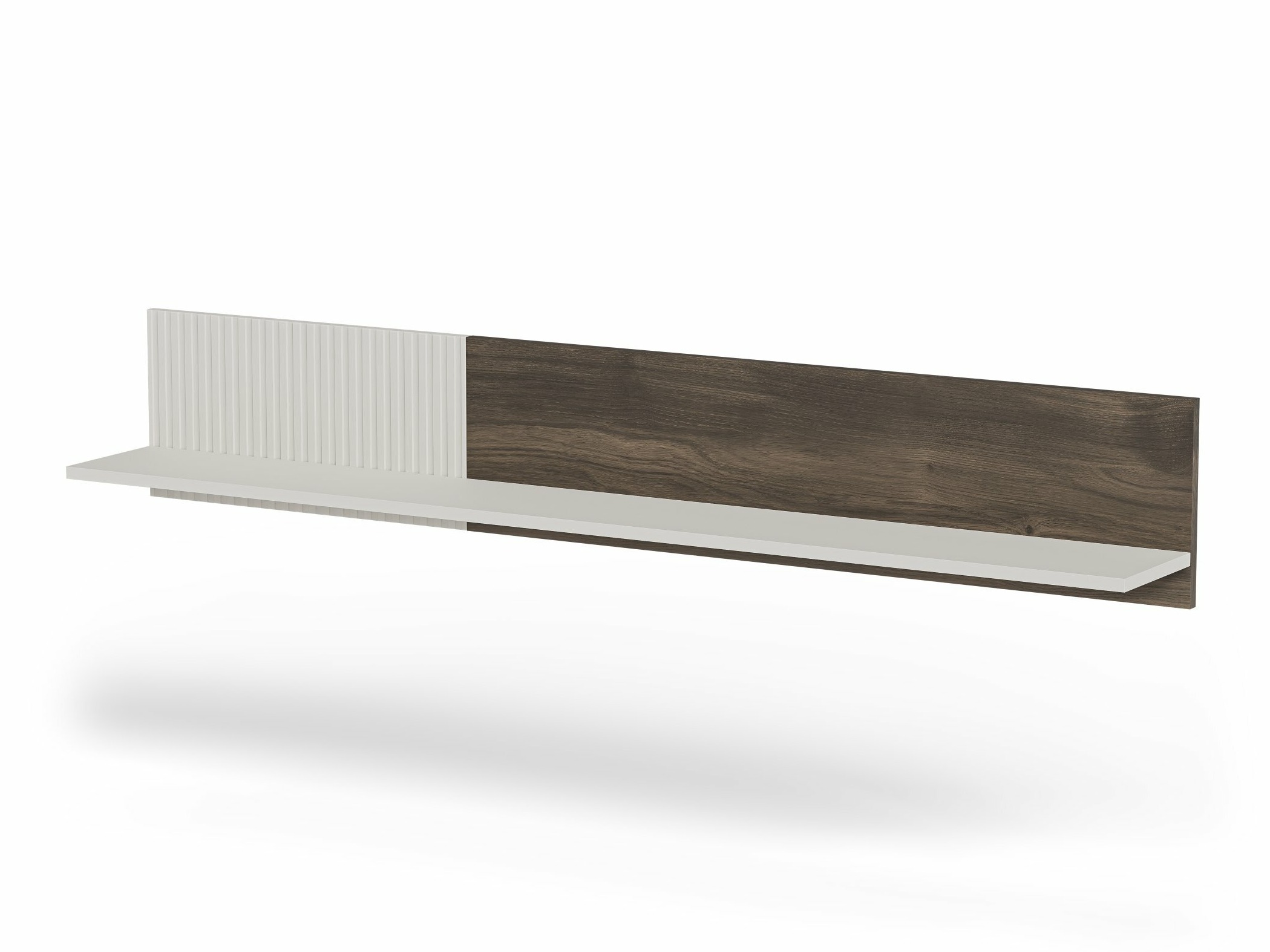 Wandplank Luelia 117 (Notenhout + Kasjmier)