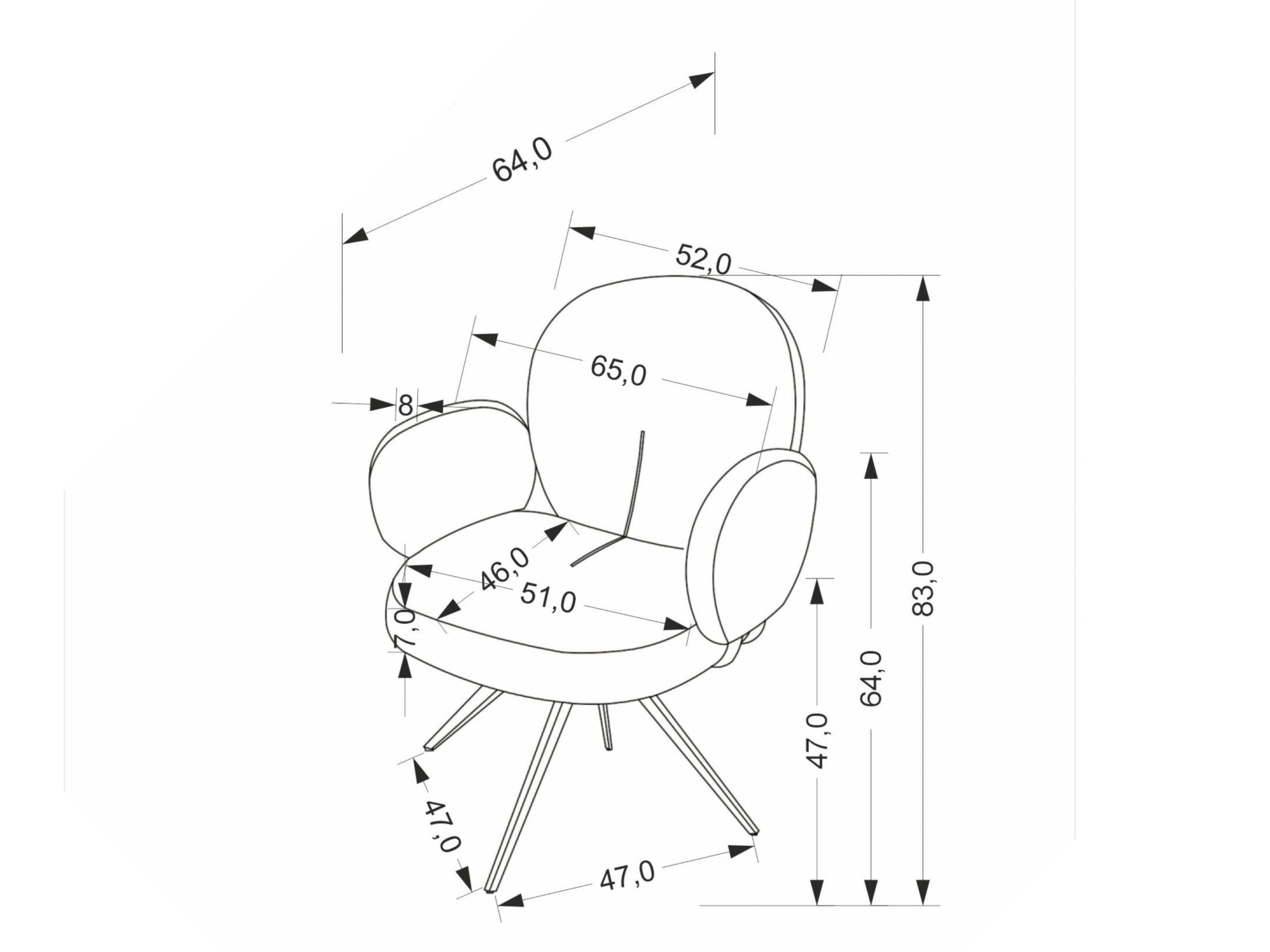 Stoel Houston 1998 (Bruin)
