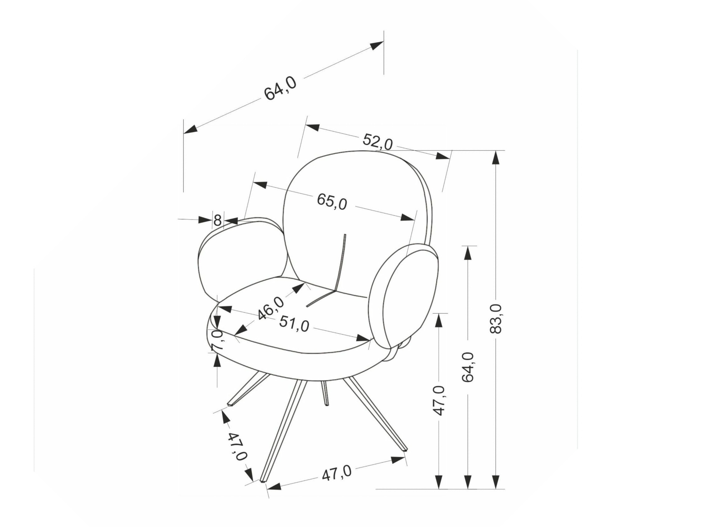 Stoel Houston 1998 (Grijs)