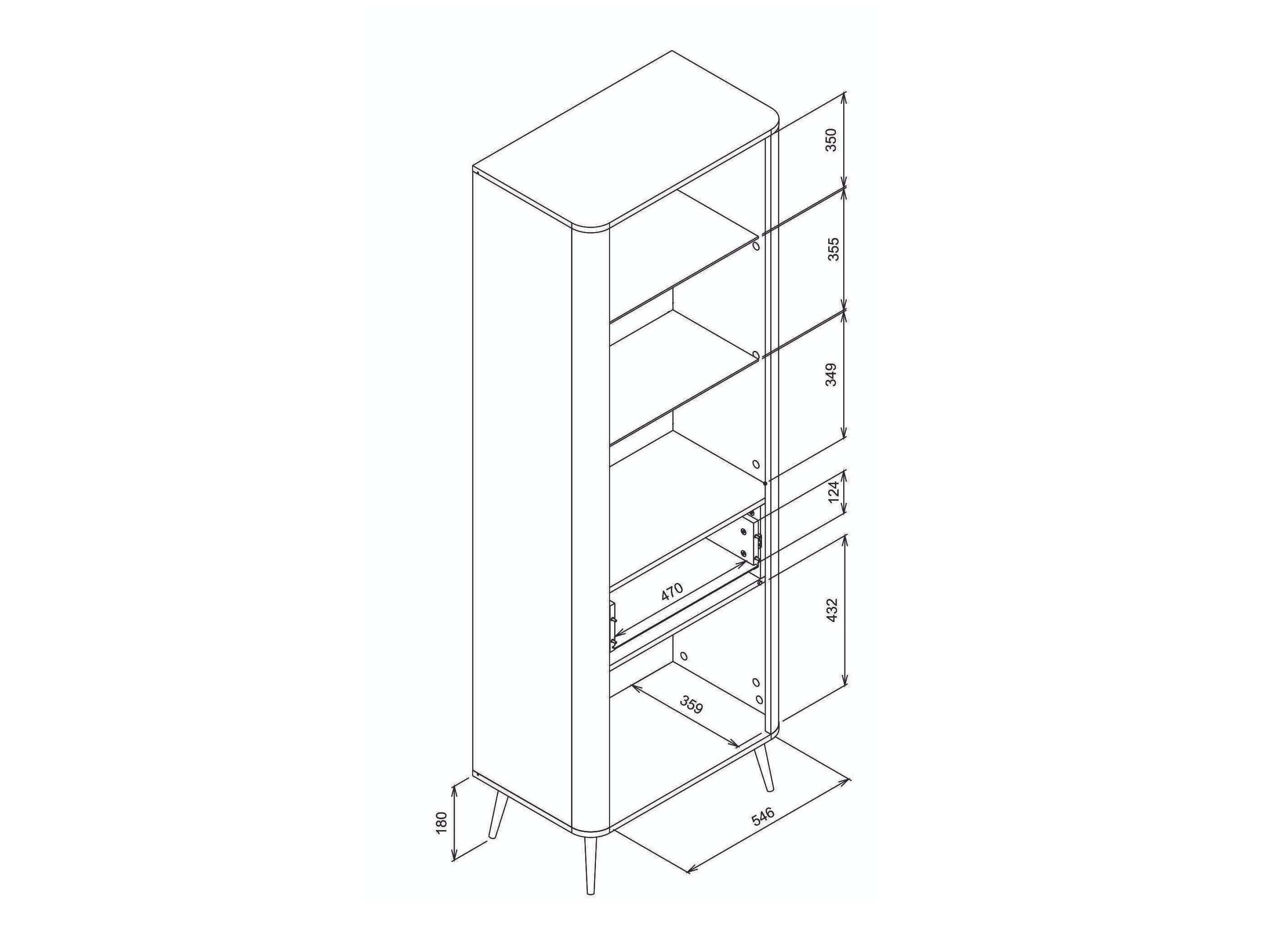 Boekenkast Levliva 111