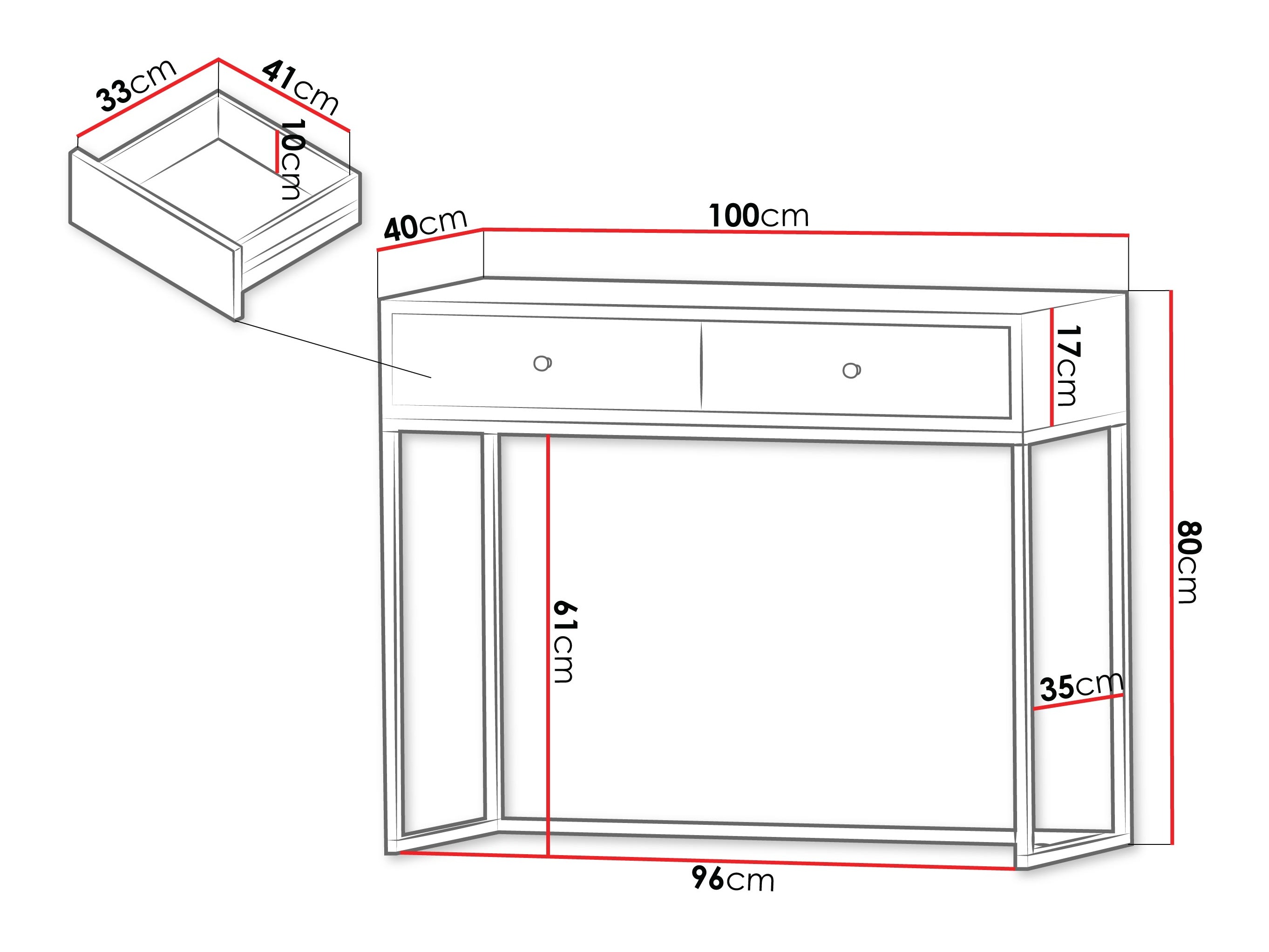 Wandtafel Comfivo Modestia (Zwart)