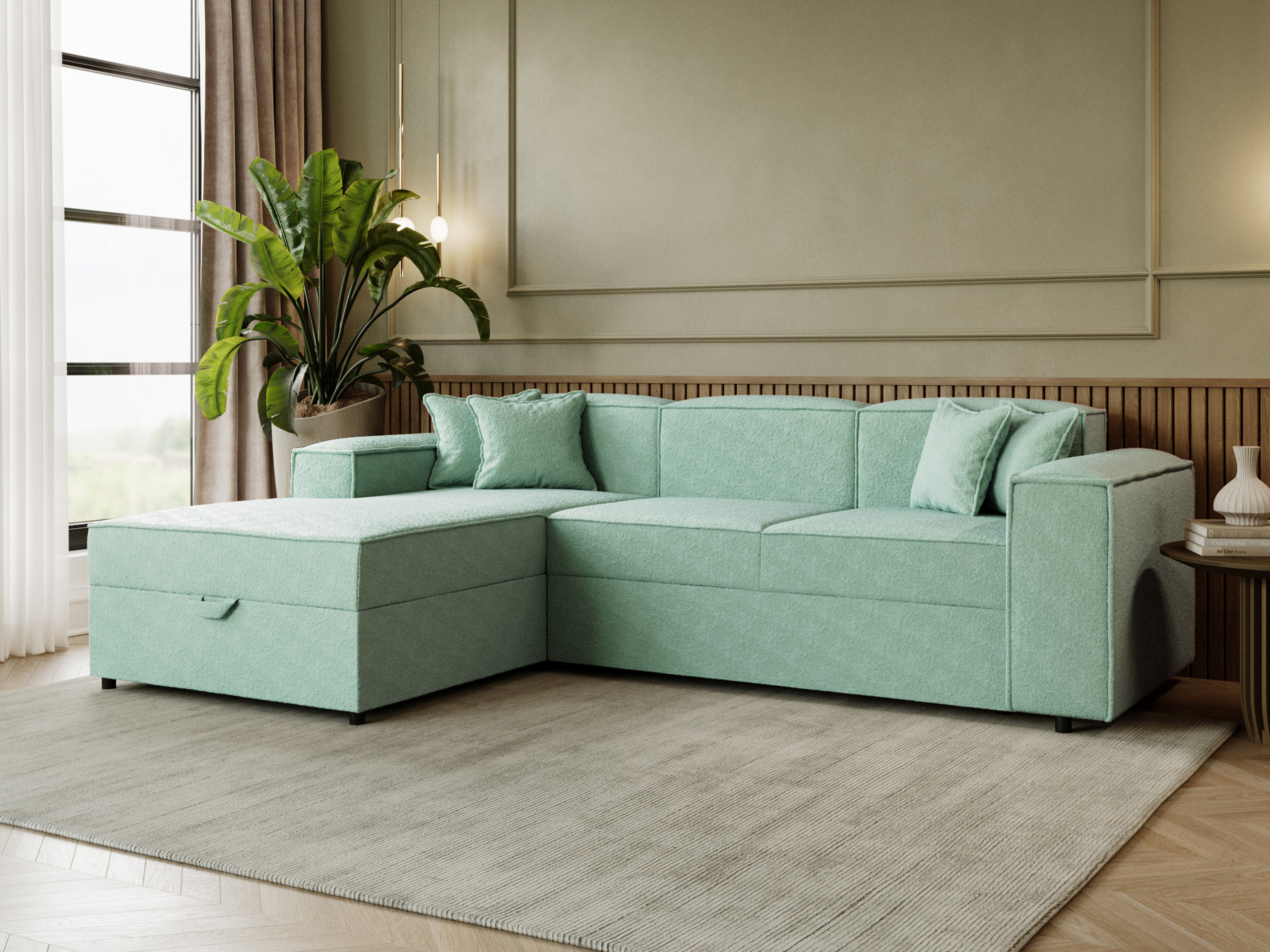 Hoekbank Clovis 116 (Coral 55)