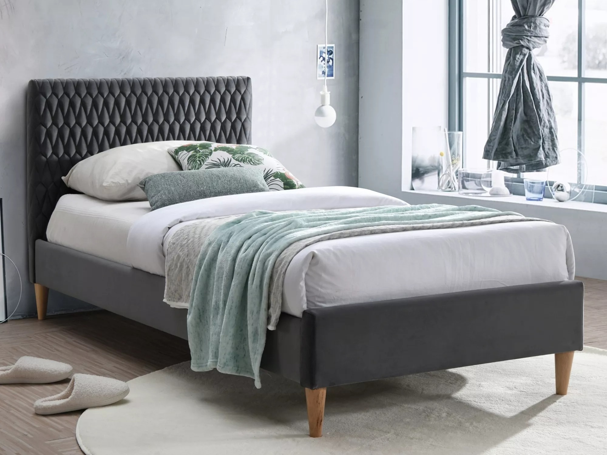 Bed Detroit 807 (Grijs)