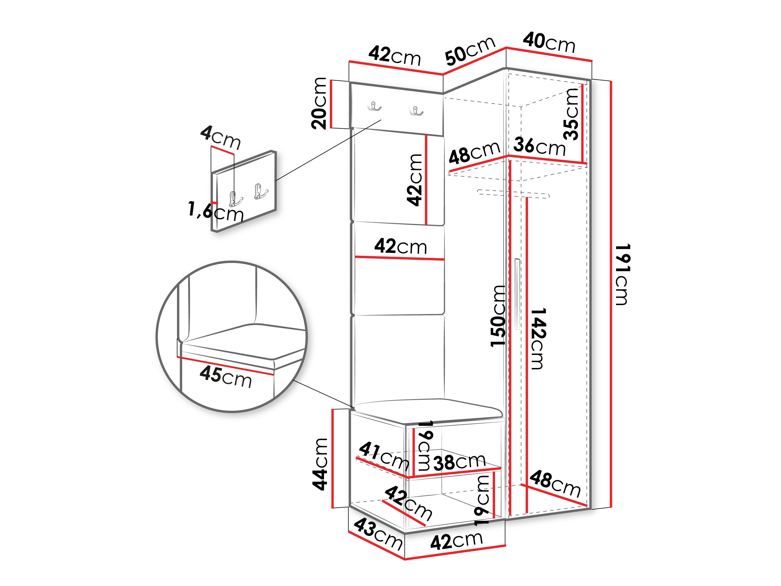 Gangmeubelset Hartford 524 (Artisan eiken)