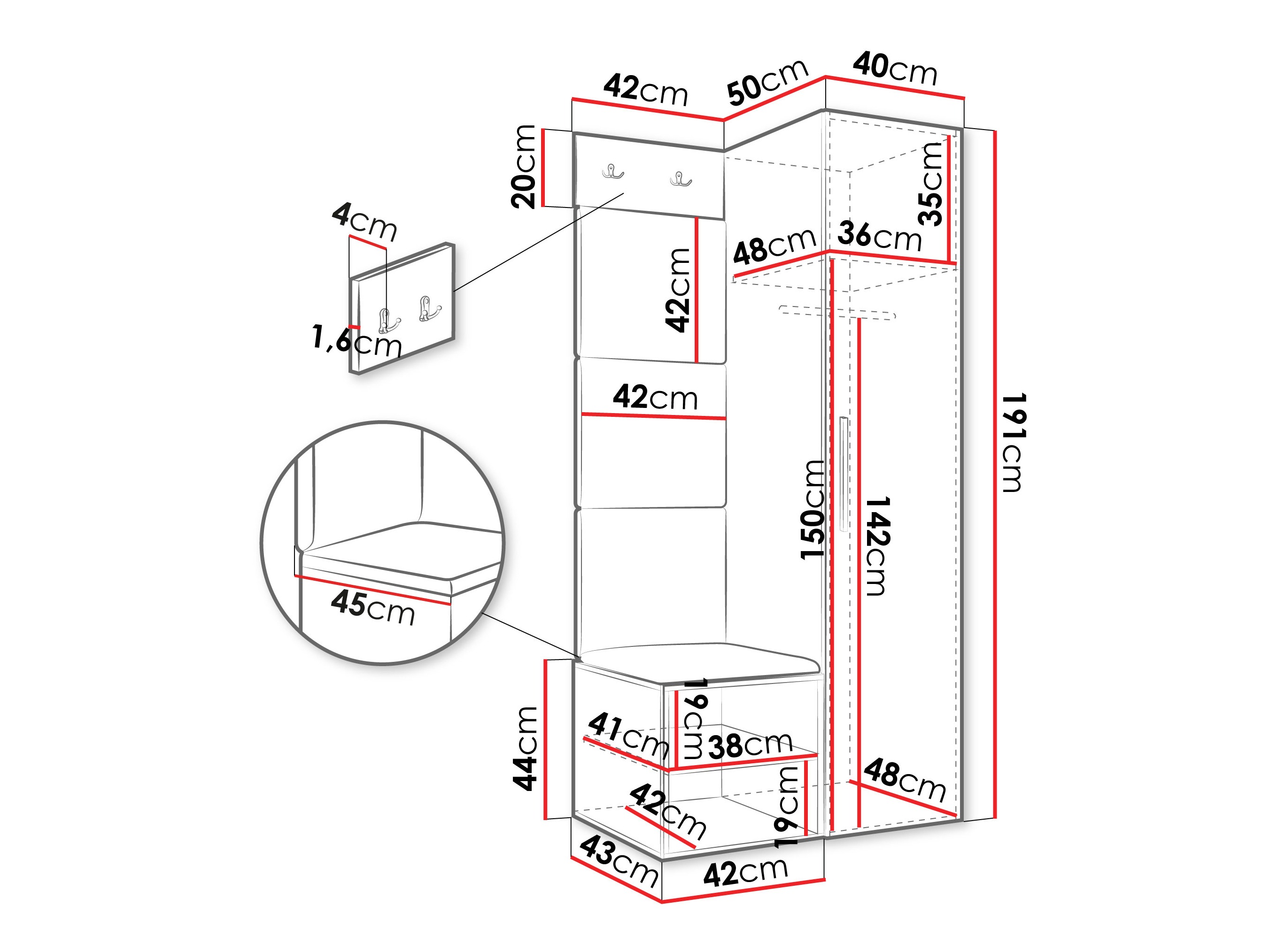 Gangmeubelset Hartford 524 (Kasjmier)