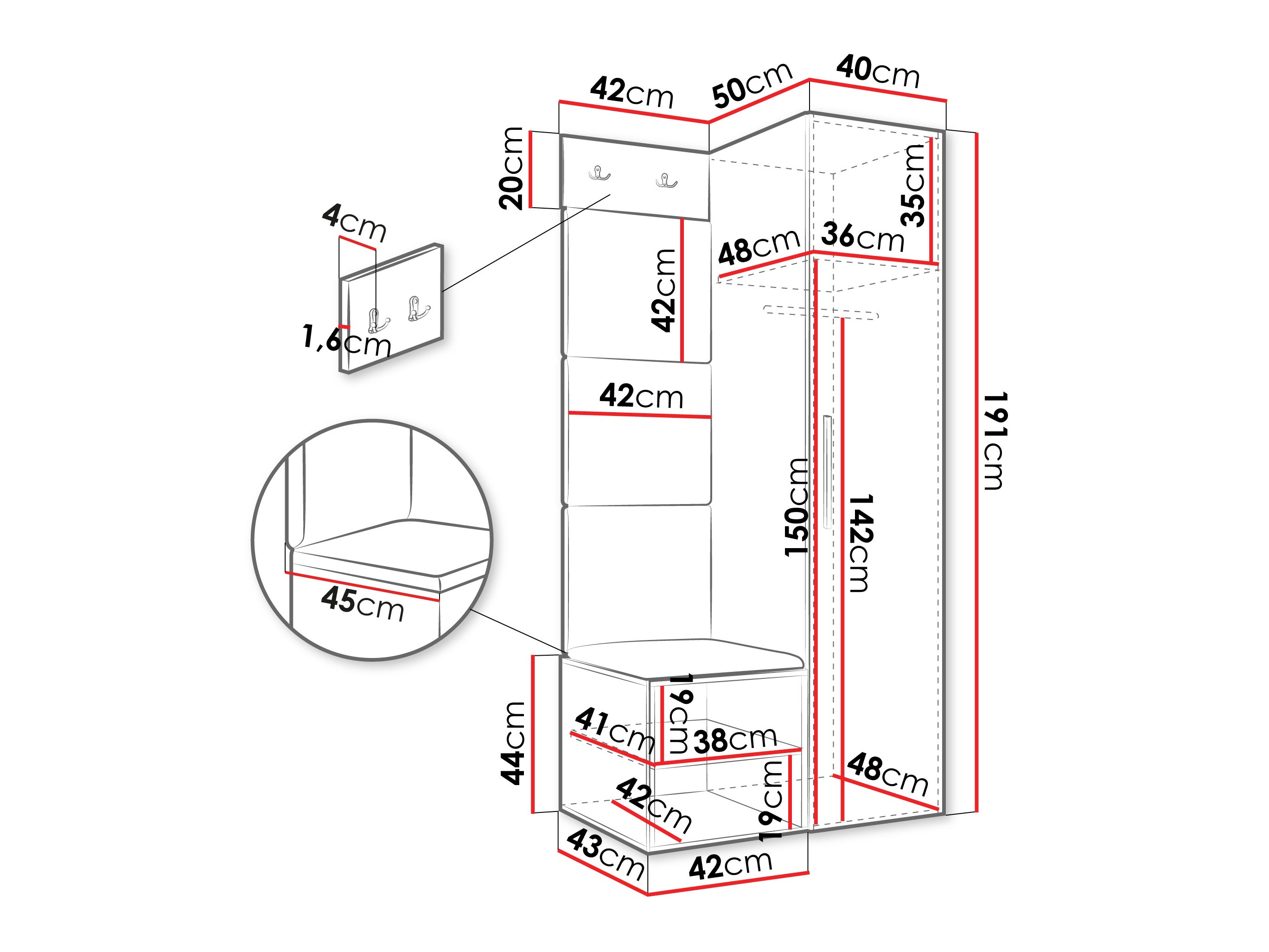 Gangmeubelset Hartford 524 (Kasjmier)