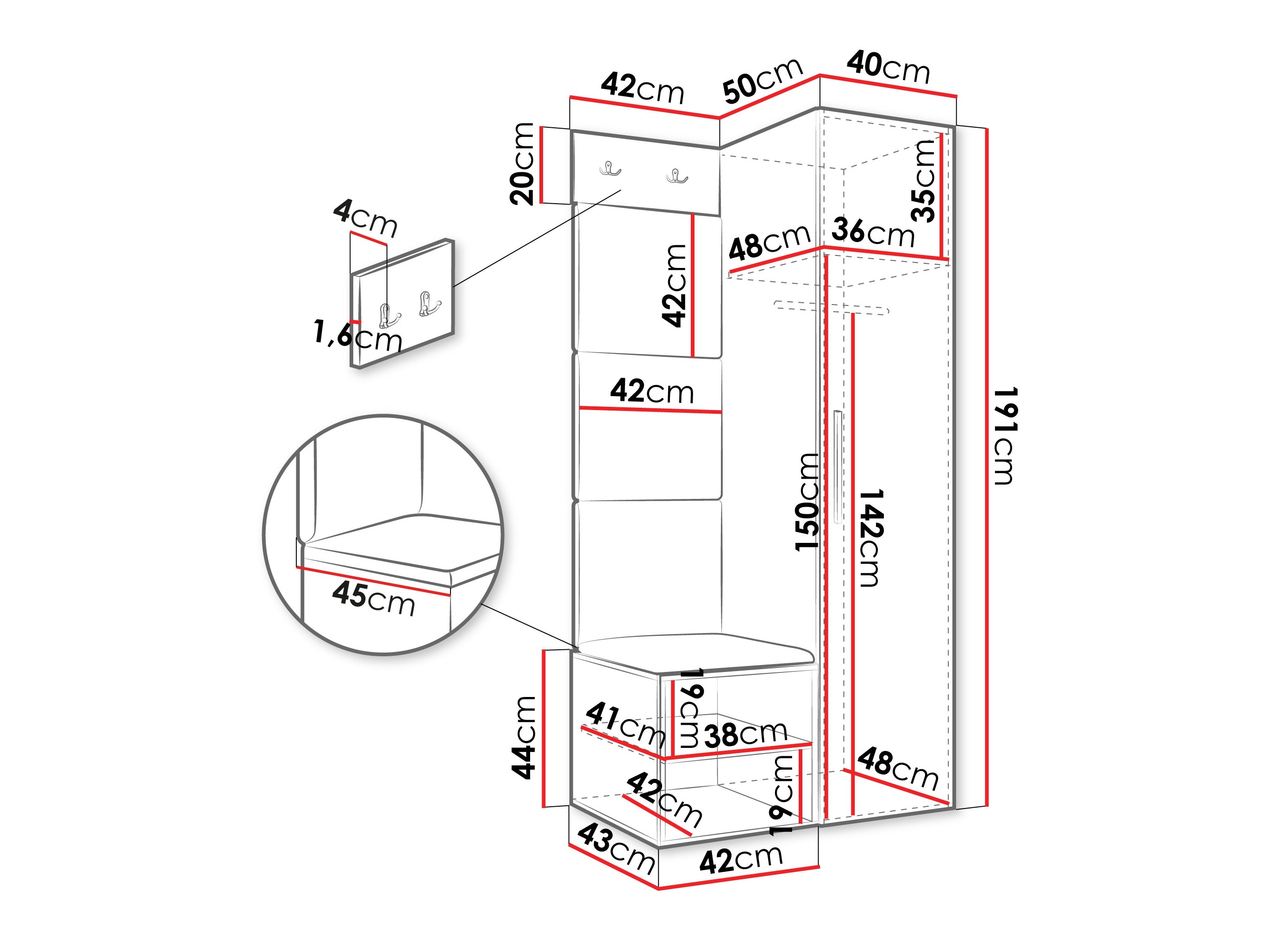 Gangmeubelset Hartford 524 (Kasjmier)