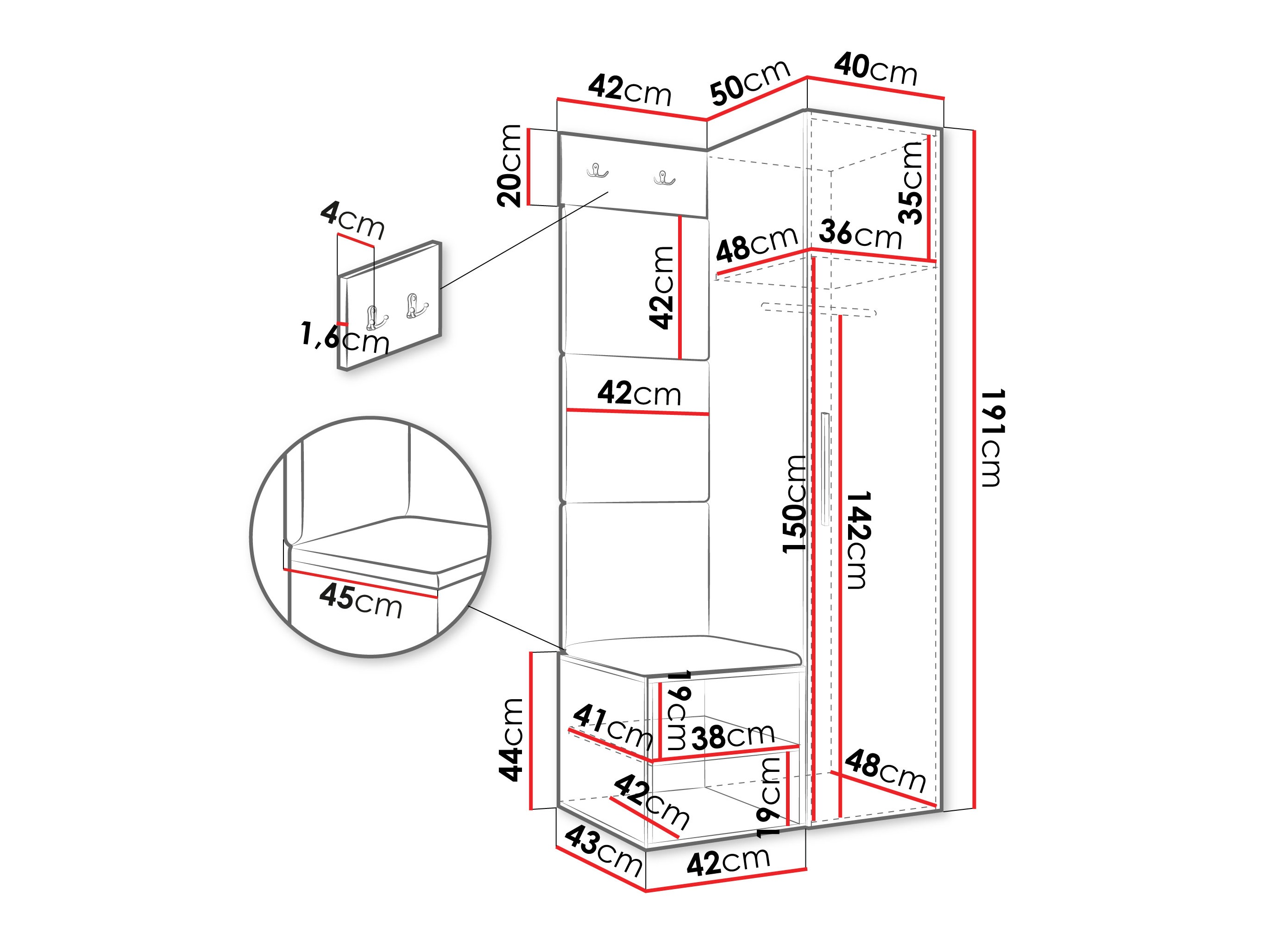 Gangmeubelset Hartford 524 (Kasjmier)