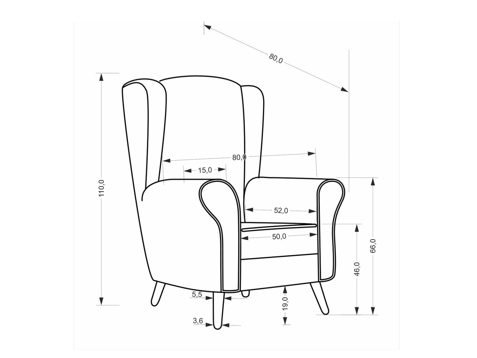 Fauteuil Houston 1929 (Groen)